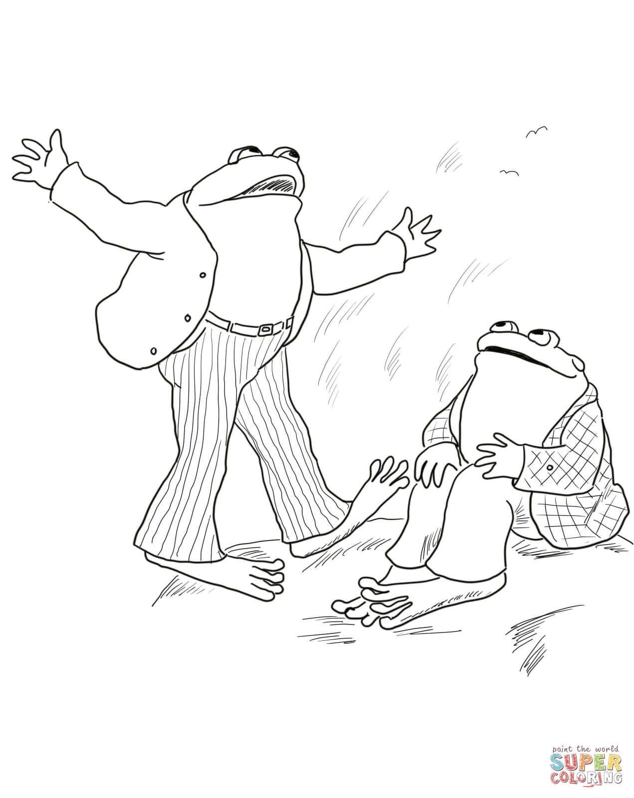 190+ Frog Coloring Page Designs 132