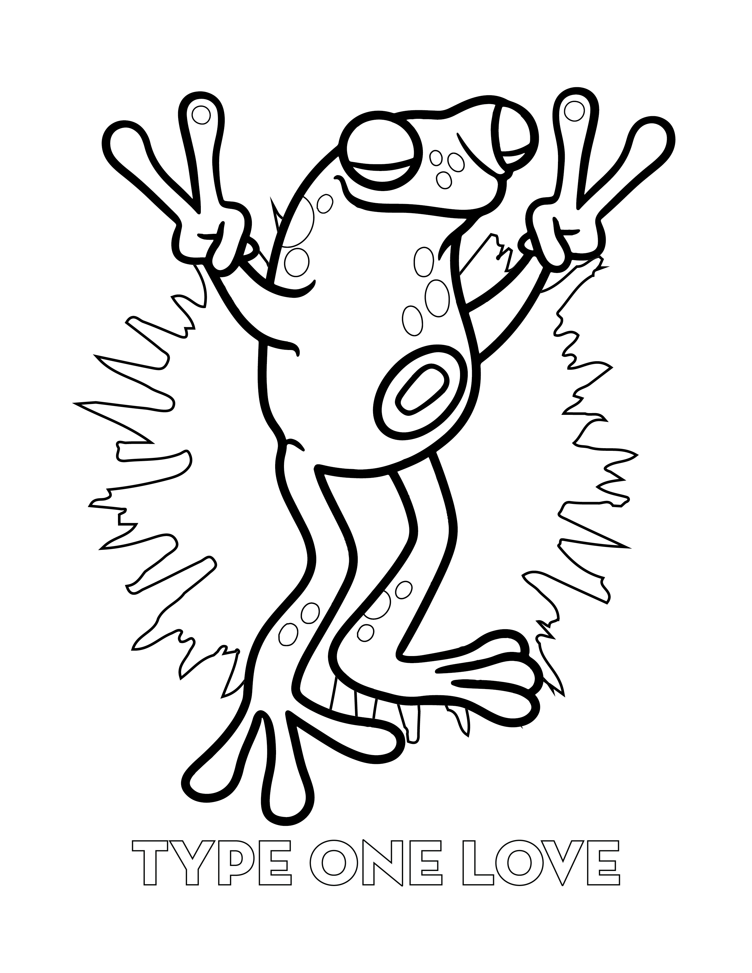 190+ Frog Coloring Page Designs 133