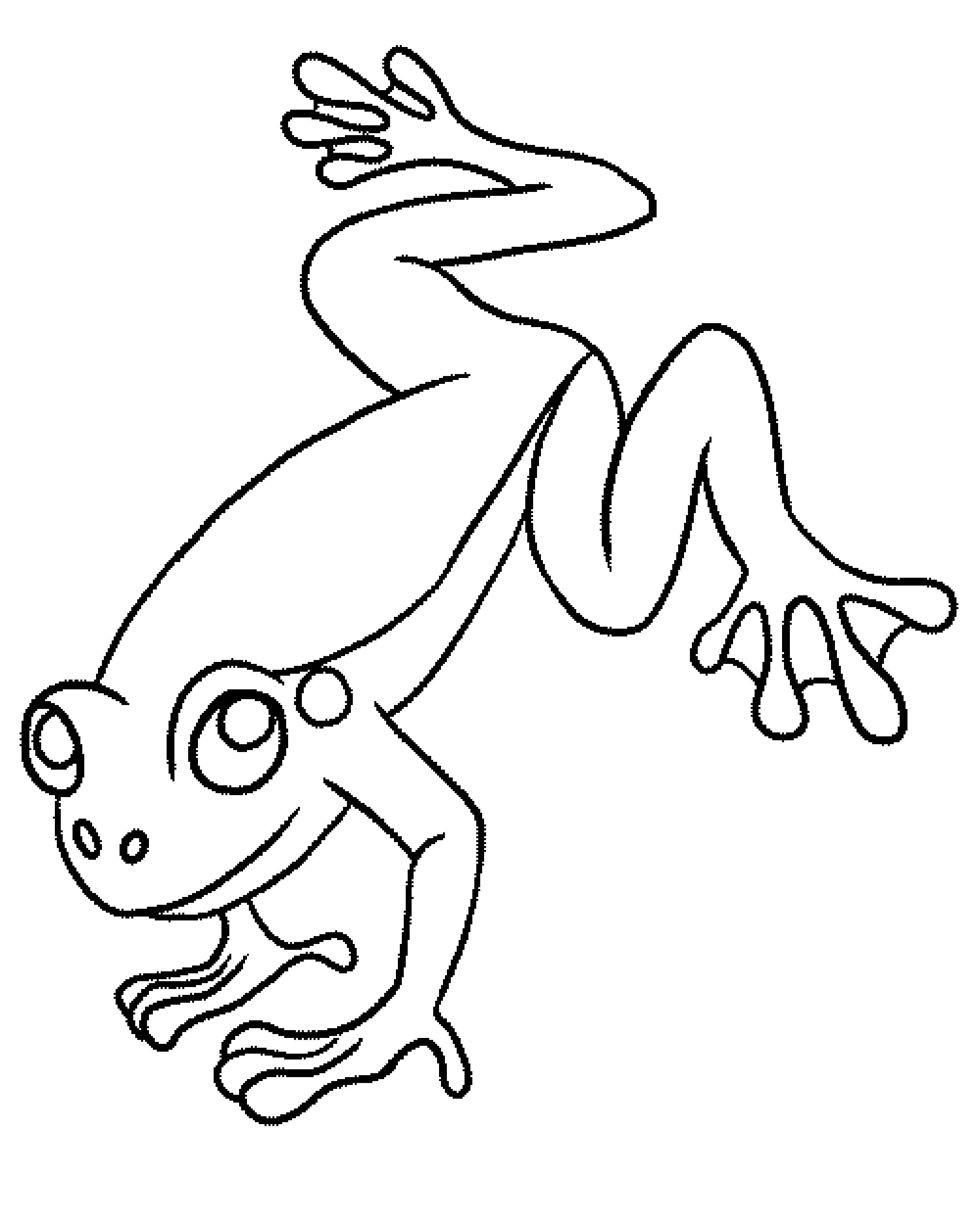 190+ Frog Coloring Page Designs 136