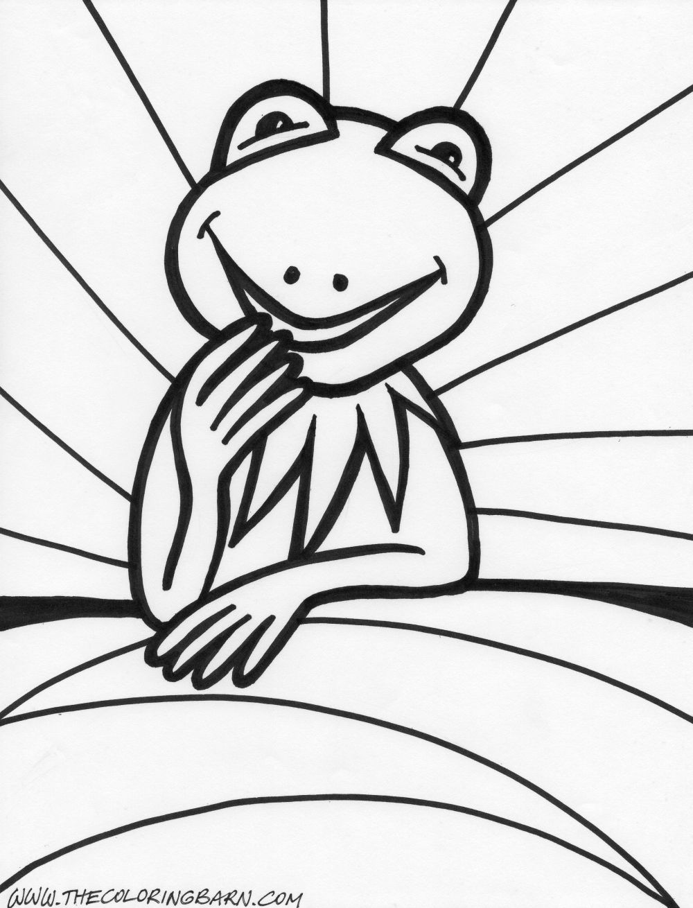 190+ Frog Coloring Page Designs 143