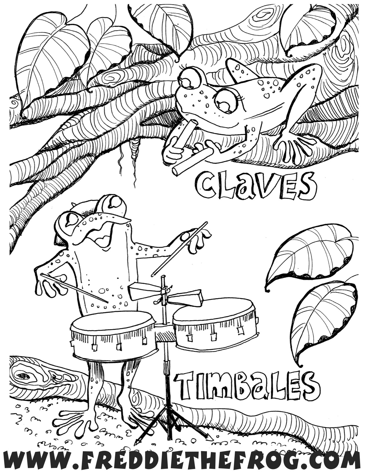 190+ Frog Coloring Page Designs 144