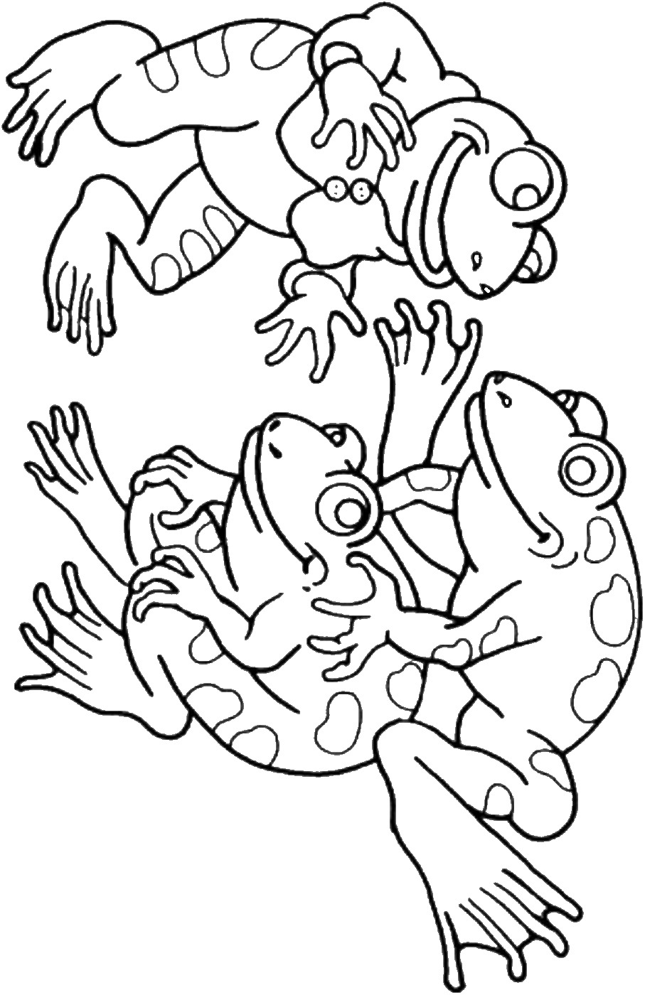 190+ Frog Coloring Page Designs 149