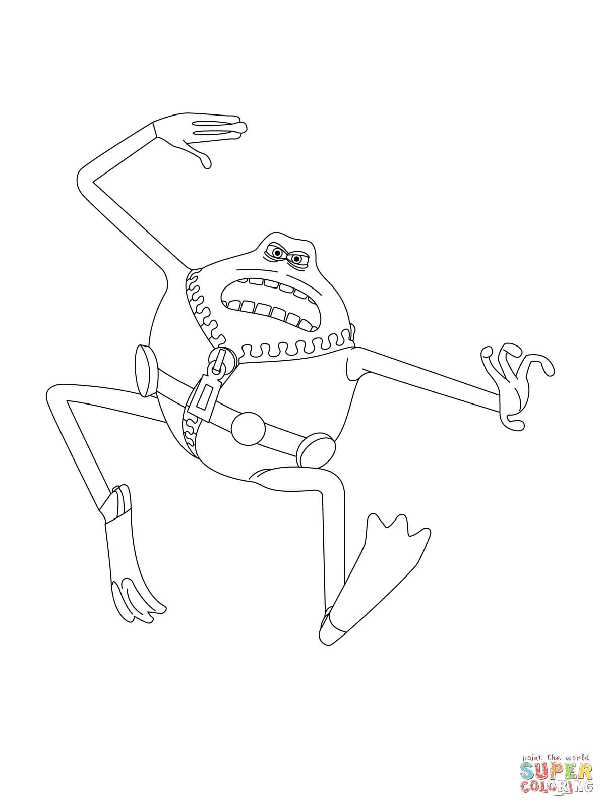 190+ Frog Coloring Page Designs 163