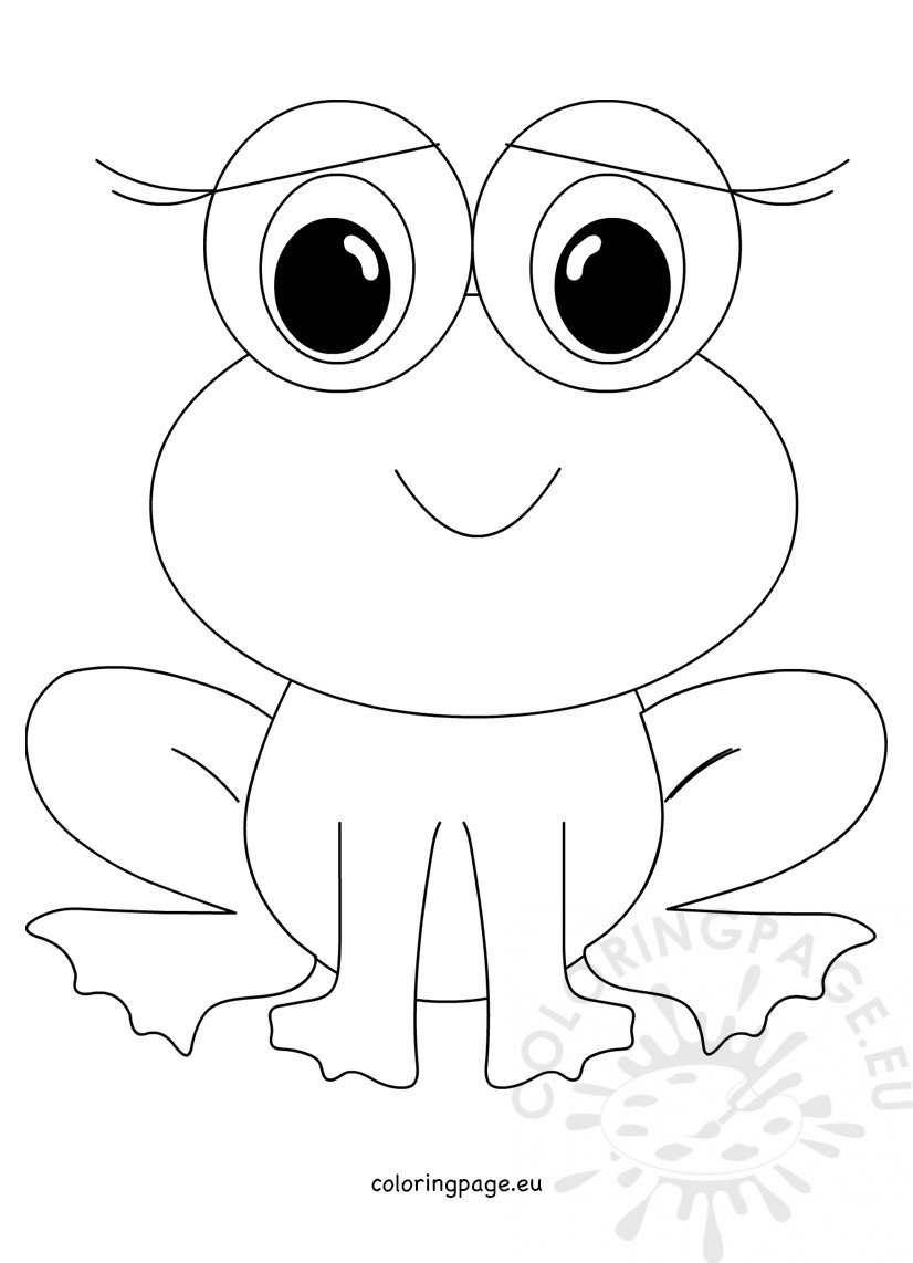 190+ Frog Coloring Page Designs 33