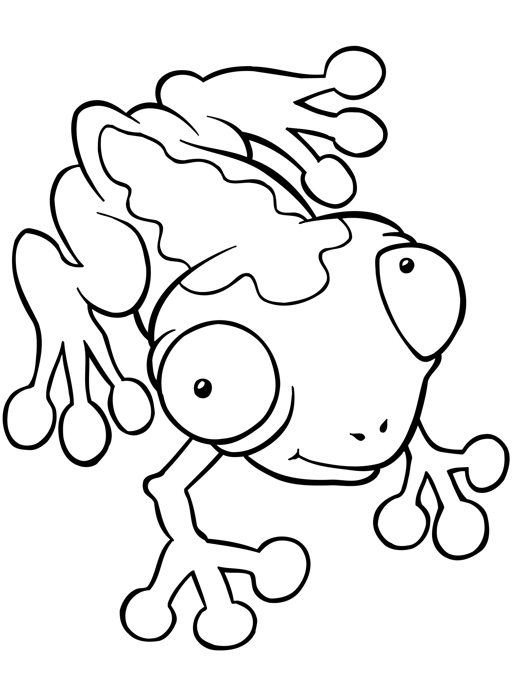 190+ Frog Coloring Page Designs 37