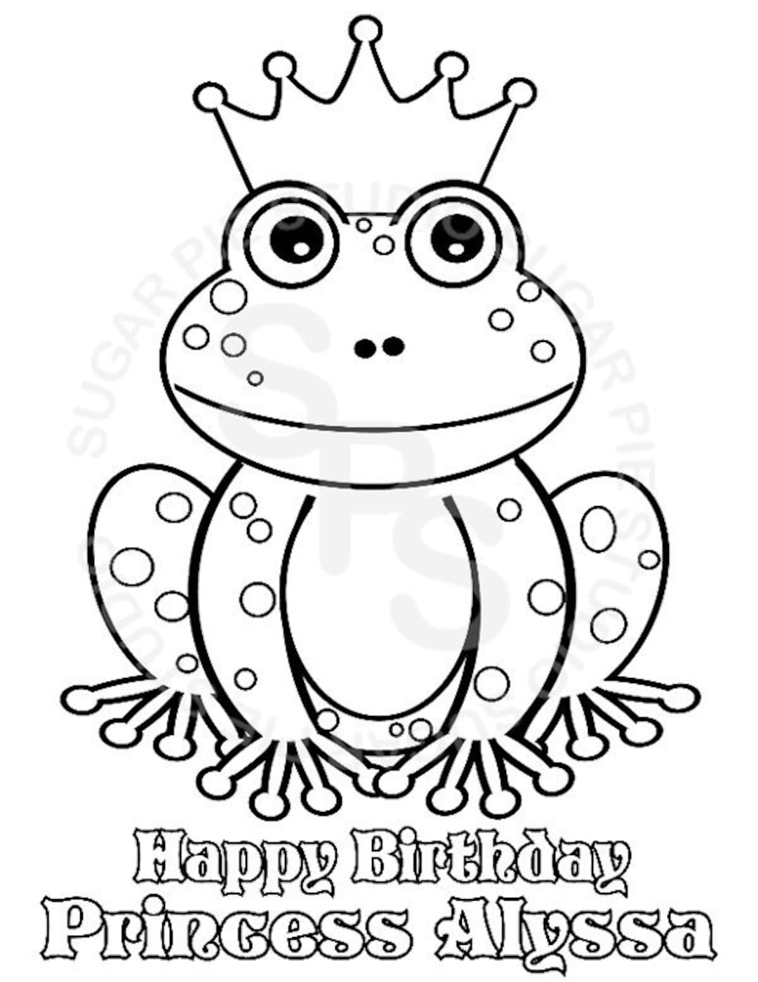 190+ Frog Coloring Page Designs 52