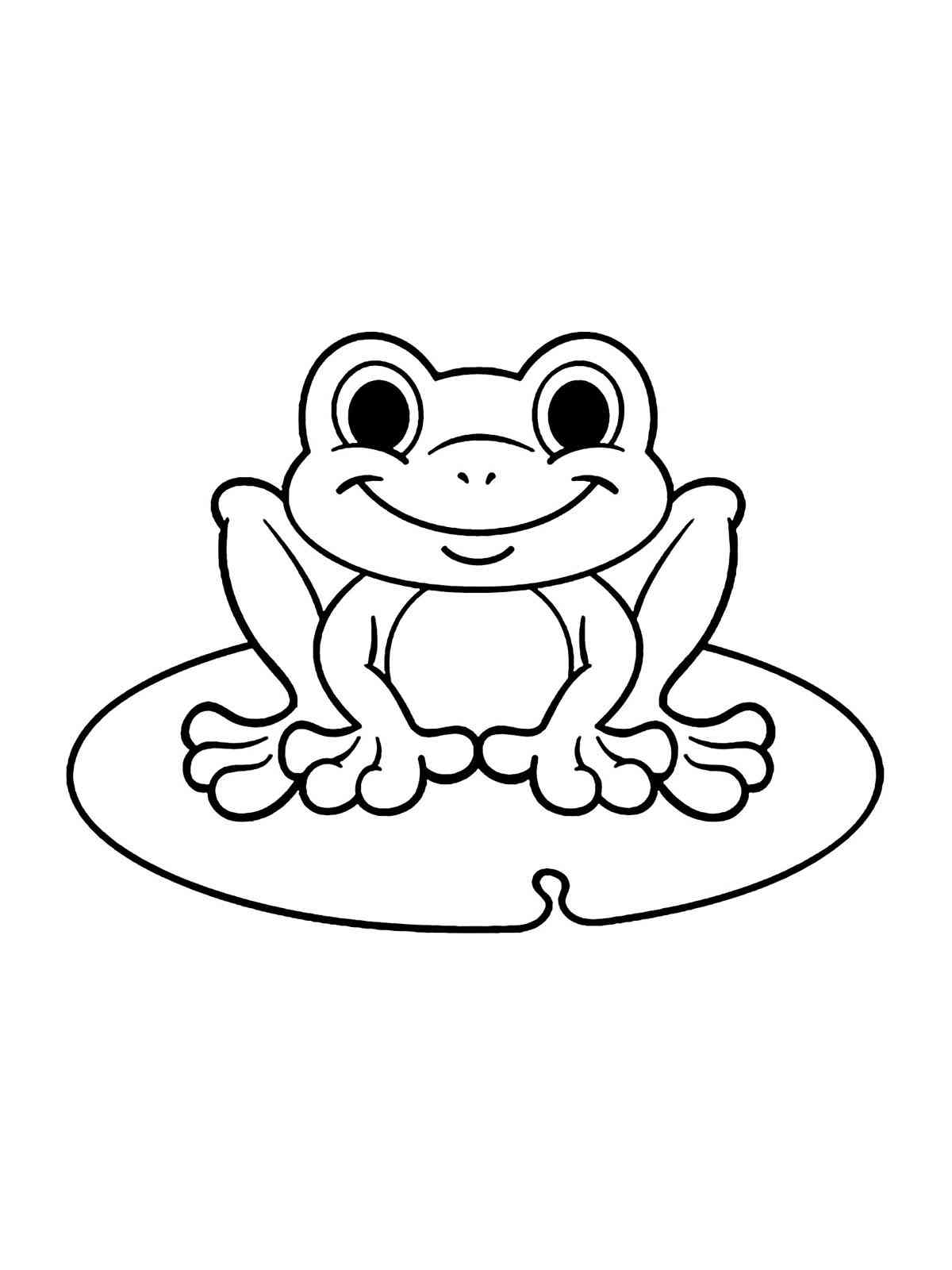 190+ Frog Coloring Page Designs 59