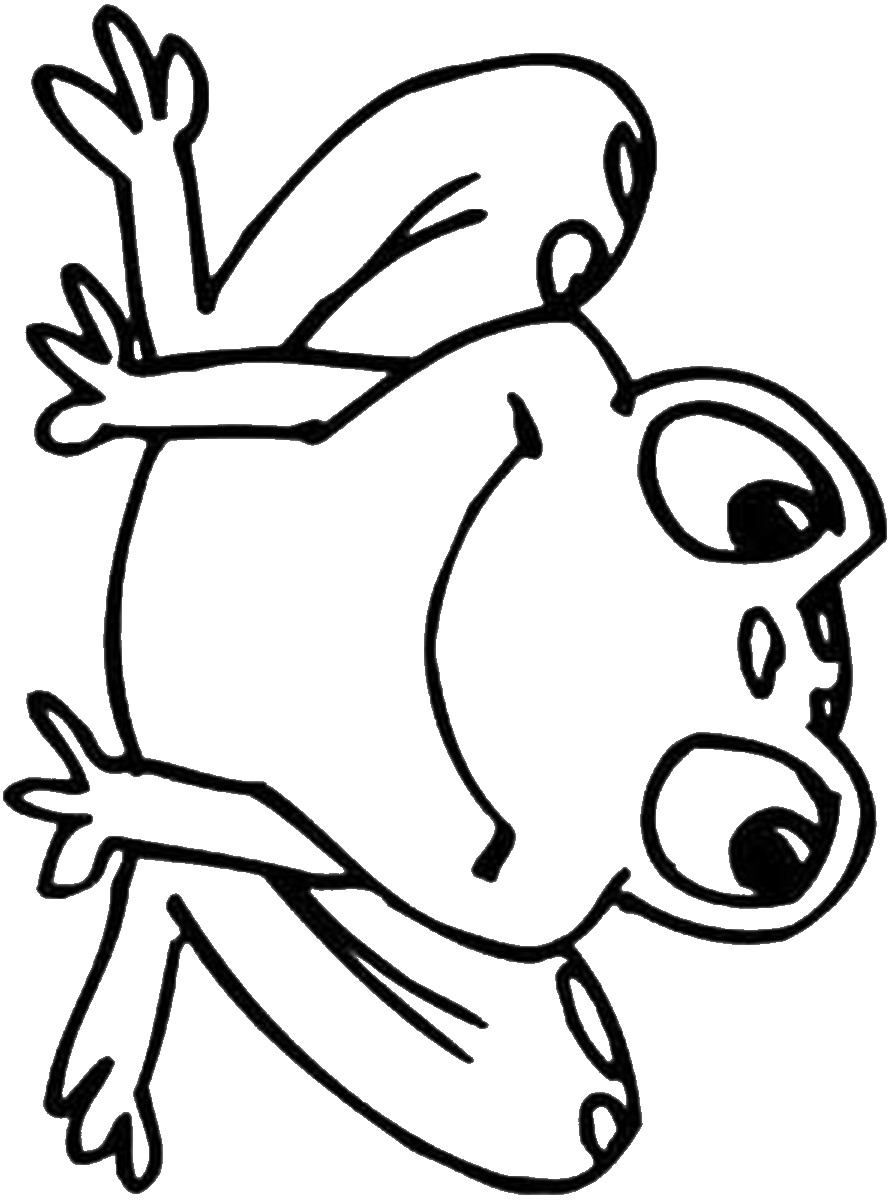 190+ Frog Coloring Page Designs 6