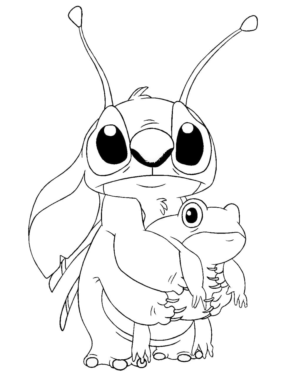 190+ Frog Coloring Page Designs 70