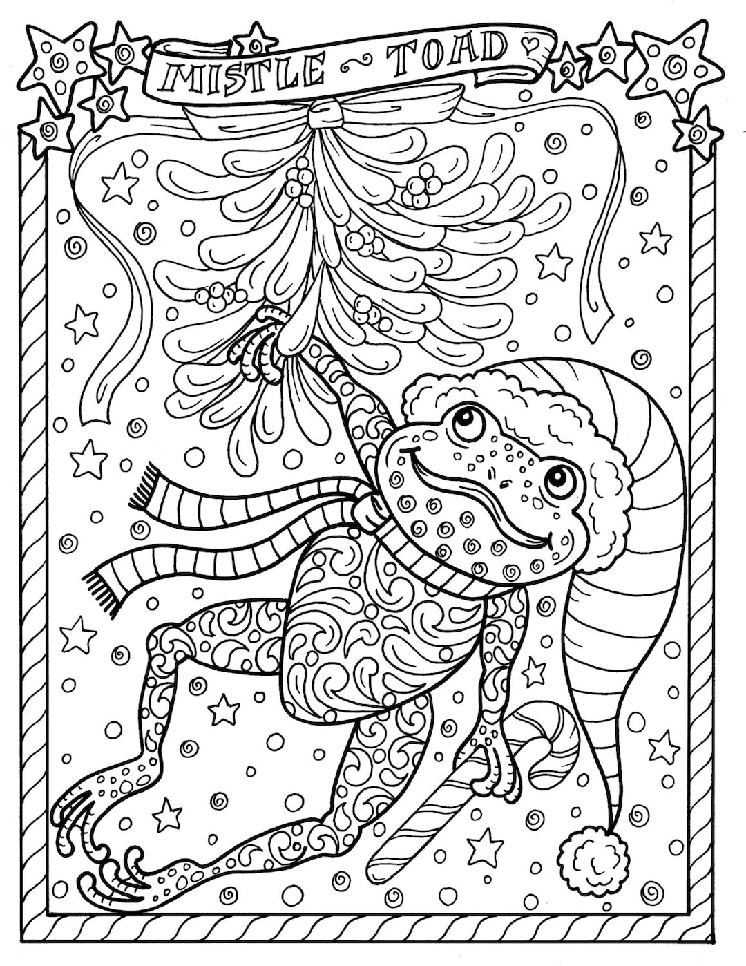 190+ Frog Coloring Page Designs 74