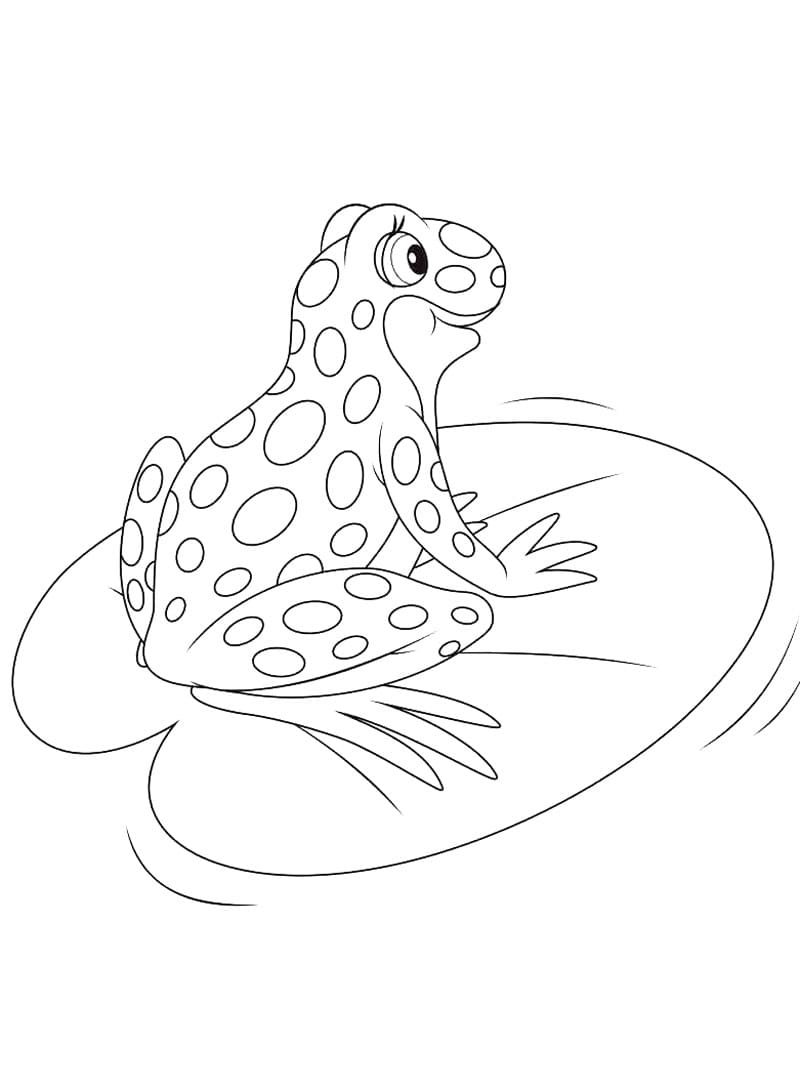 190+ Frog Coloring Page Designs 78