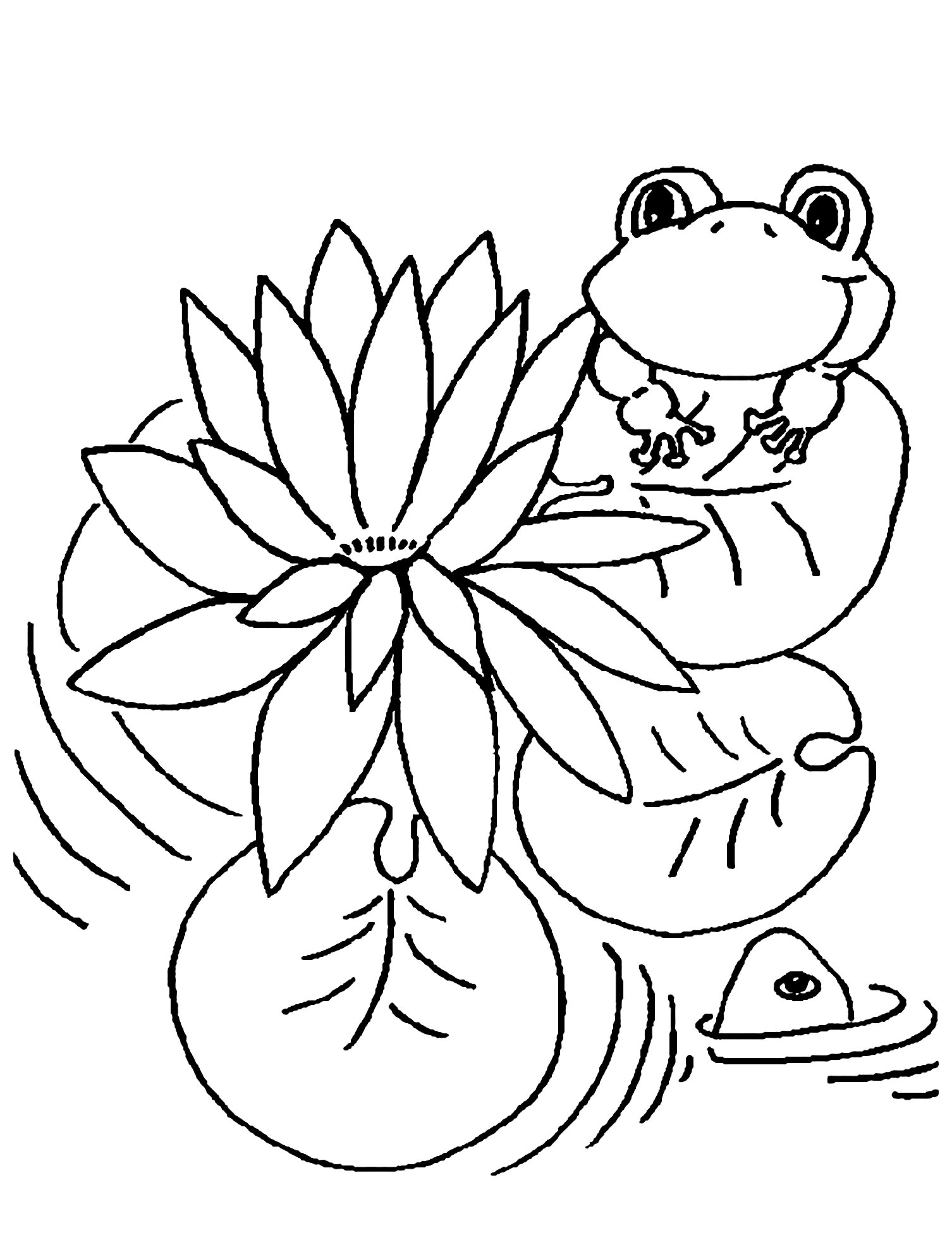 190+ Frog Coloring Page Designs 87