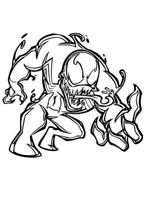 194 Venom Among Us Coloring Pages Printable 10