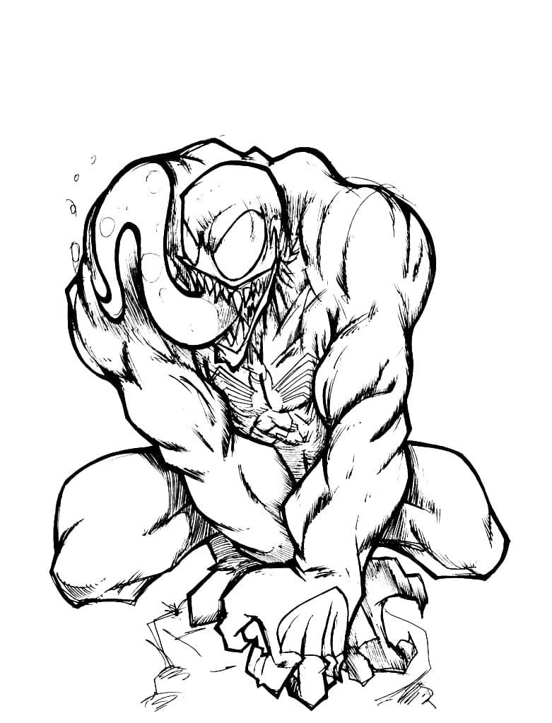 194 Venom Among Us Coloring Pages Printable 105