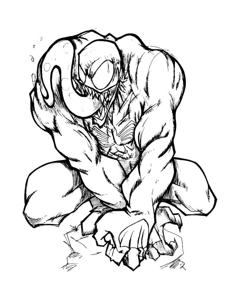 194 Venom Among Us Coloring Pages Printable 106