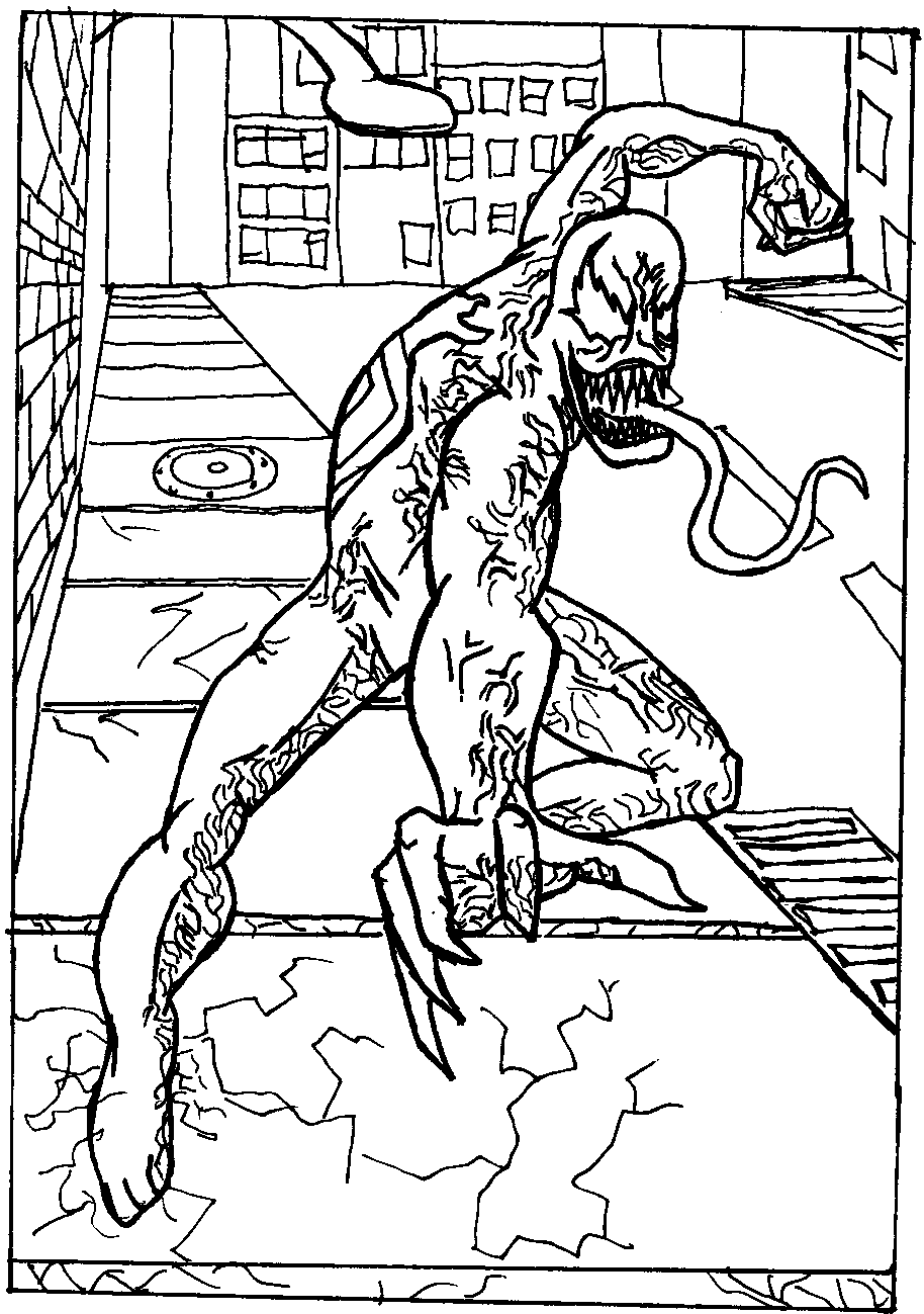 194 Venom Among Us Coloring Pages Printable 130