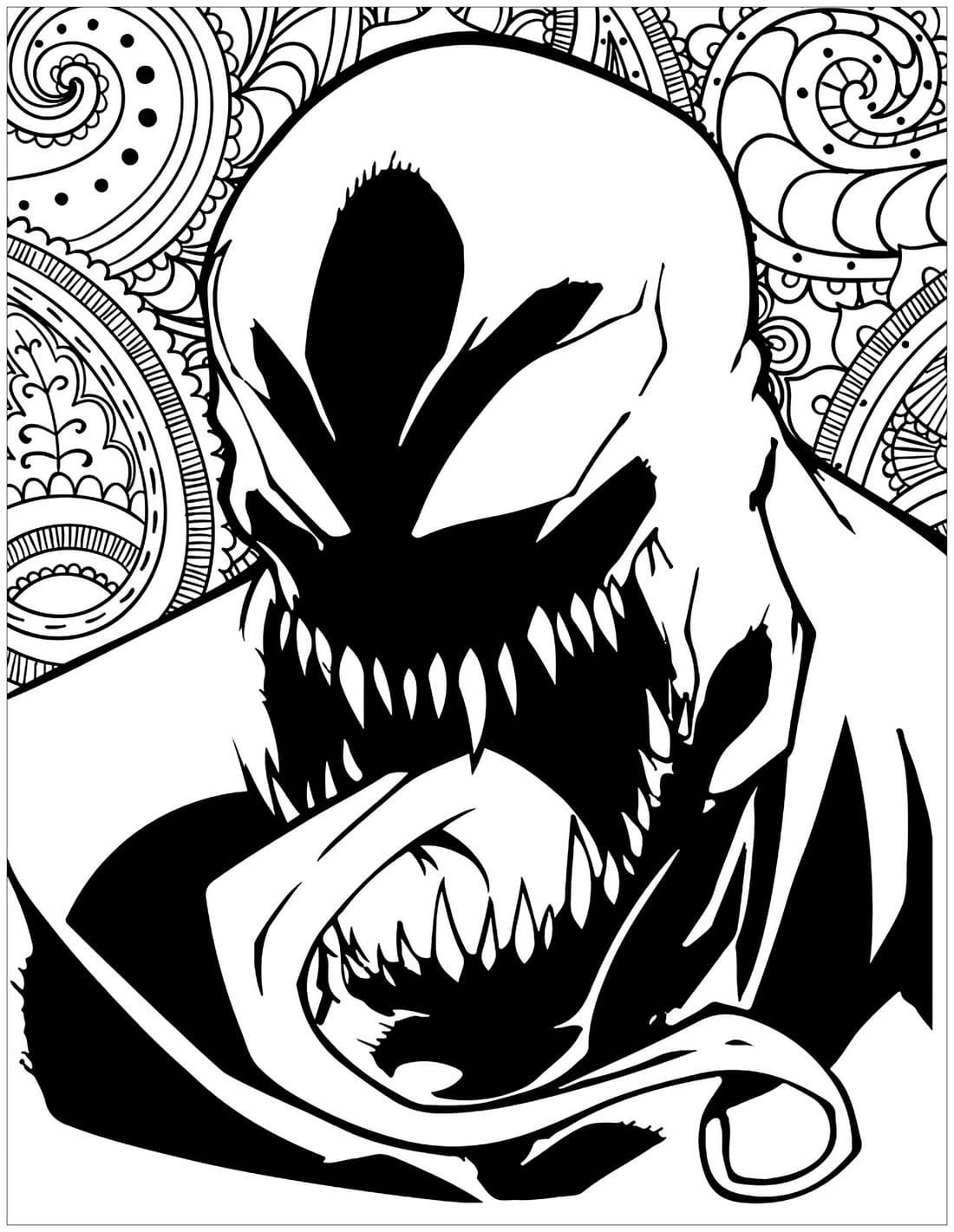 194 Venom Among Us Coloring Pages Printable 155