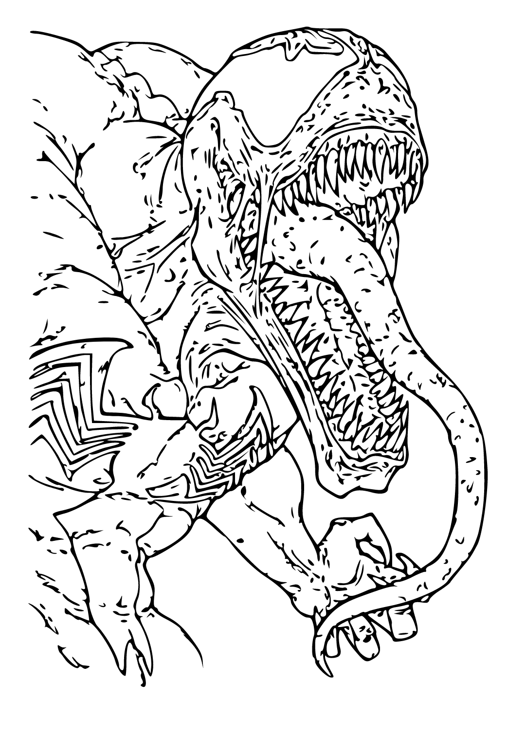 194 Venom Among Us Coloring Pages Printable 171