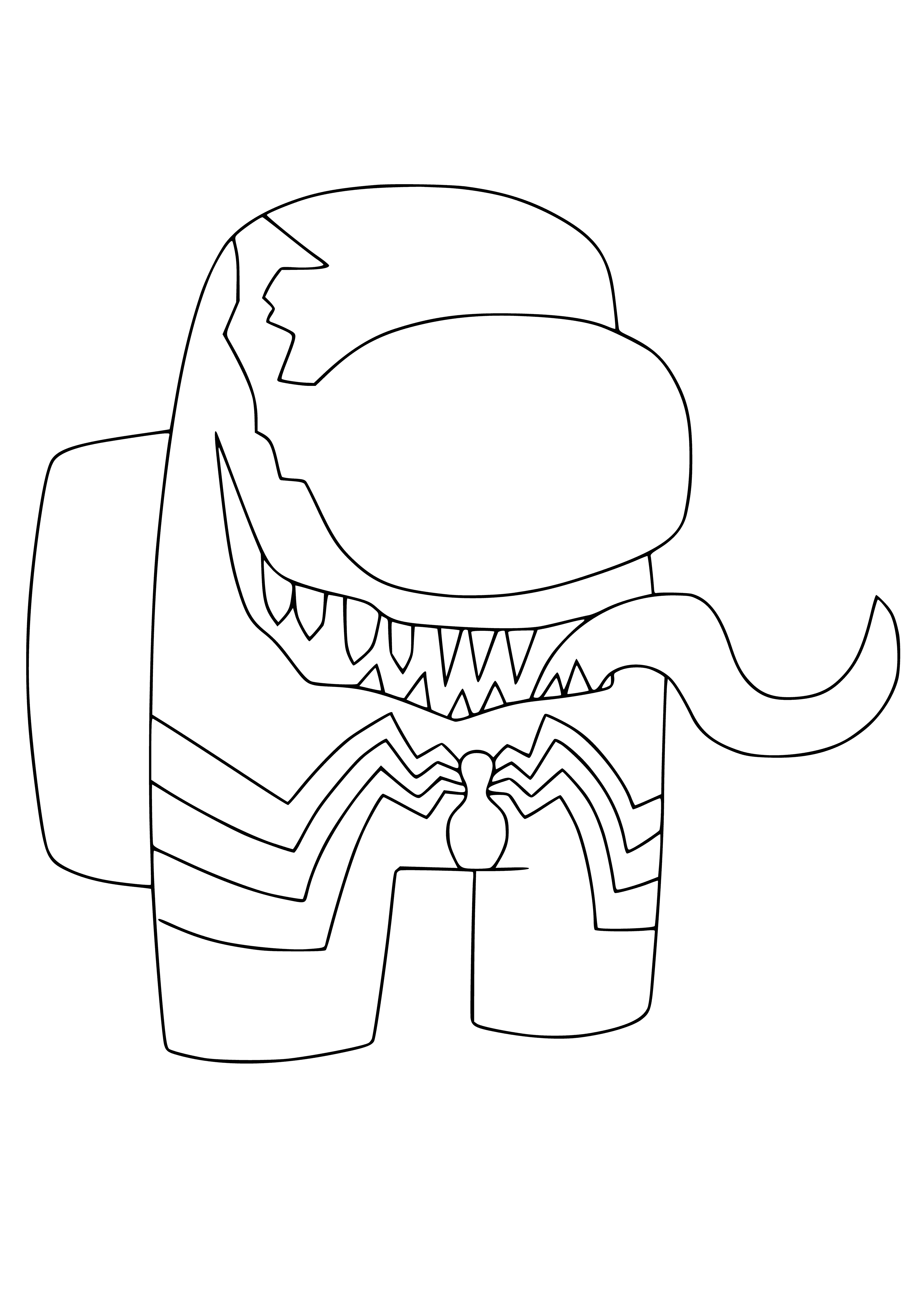 194 Venom Among Us Coloring Pages Printable 186