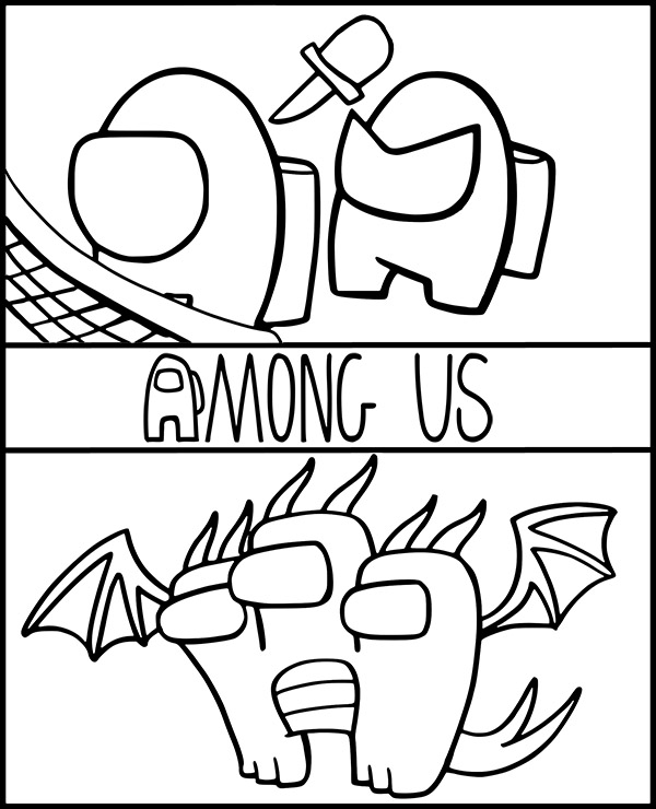 194 Venom Among Us Coloring Pages Printable 48