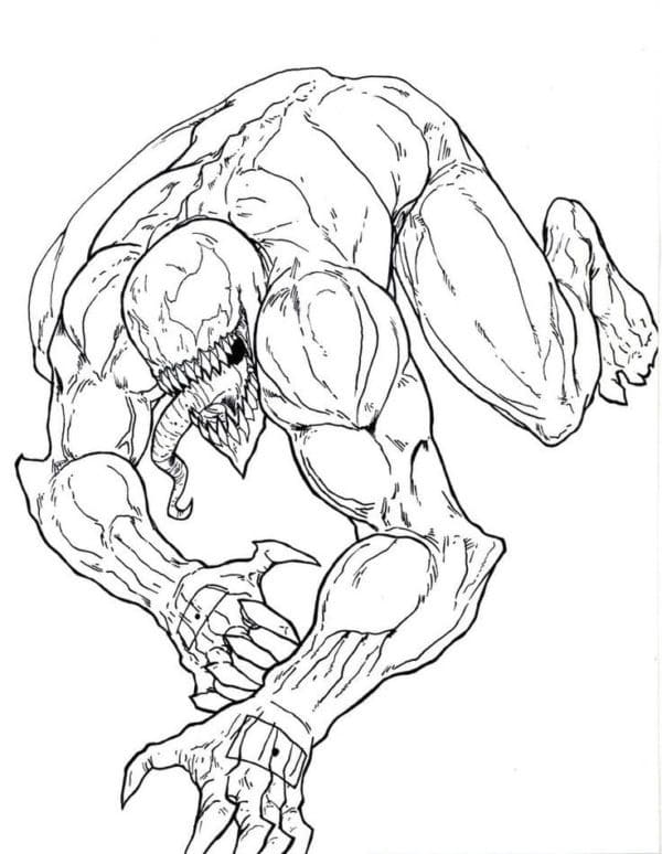 194 Venom Among Us Coloring Pages Printable 55