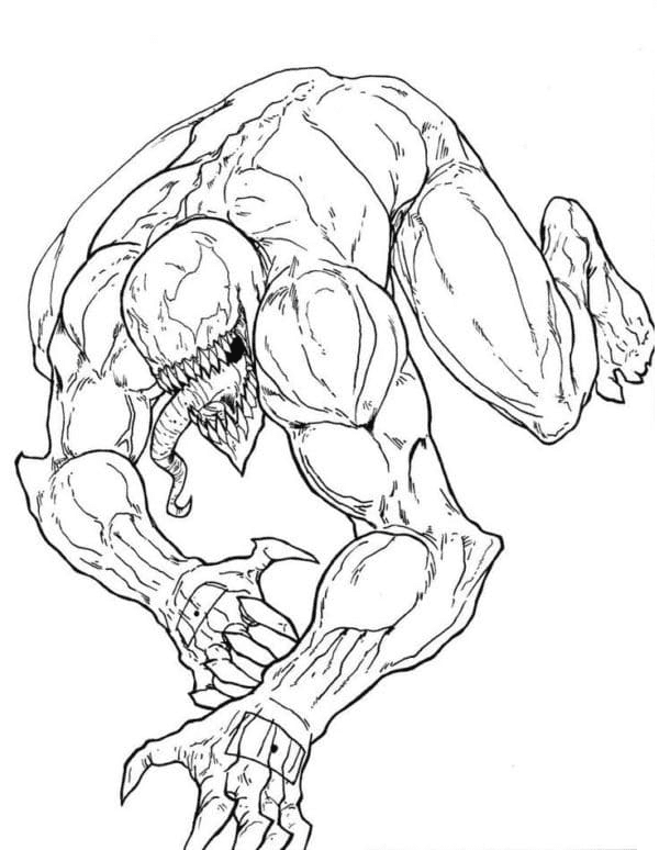 194 Venom Among Us Coloring Pages Printable 56