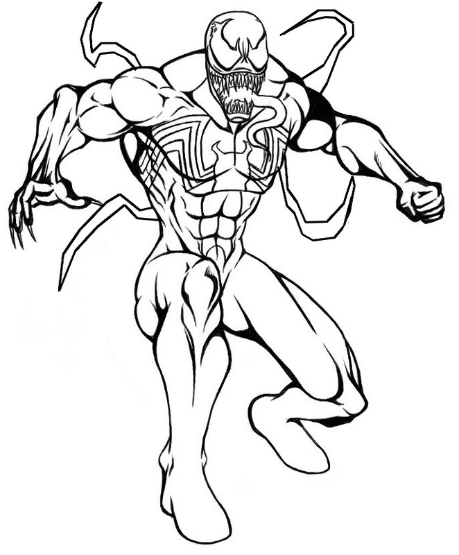 194 Venom Among Us Coloring Pages Printable 67