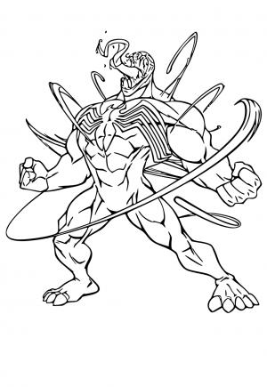 194 Venom Among Us Coloring Pages Printable 8