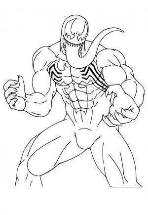 194 Venom Among Us Coloring Pages Printable 9