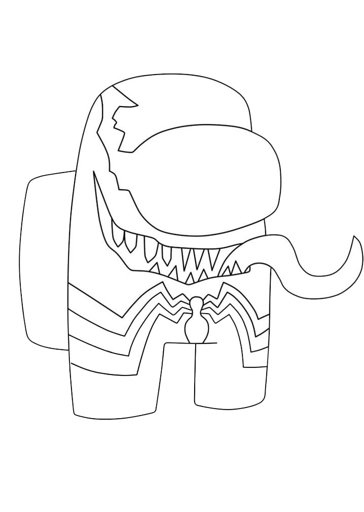 194 Venom Among Us Coloring Pages Printable 91