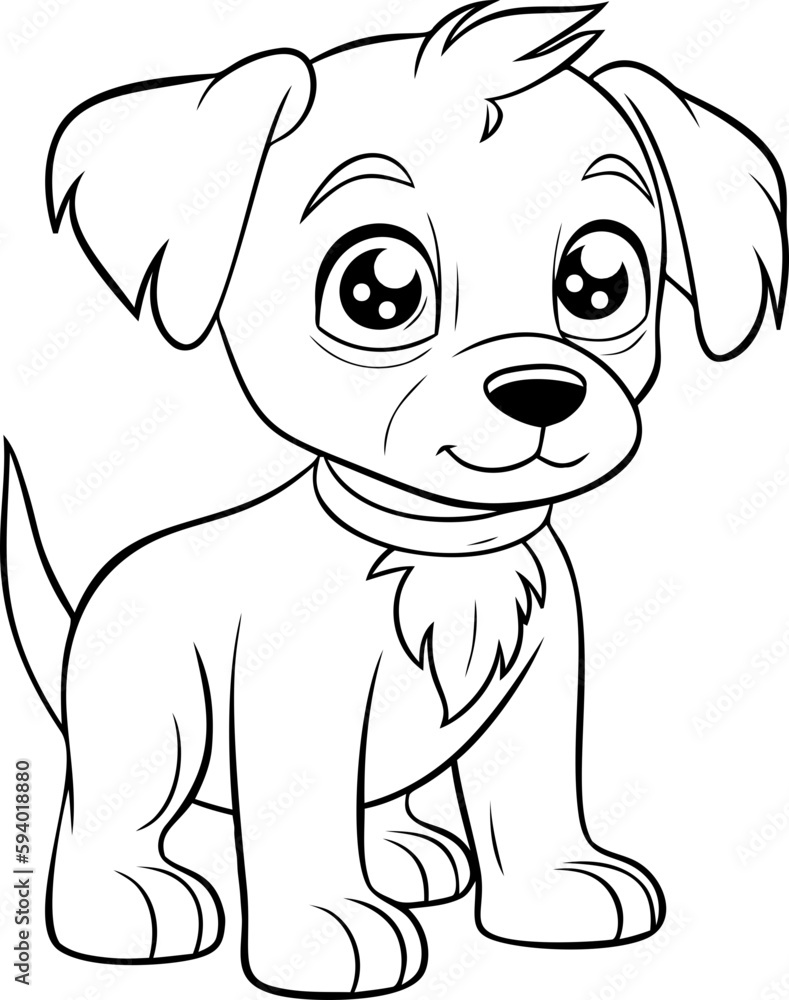 195+ Coloring Pages of Cute Puppies Printable 101