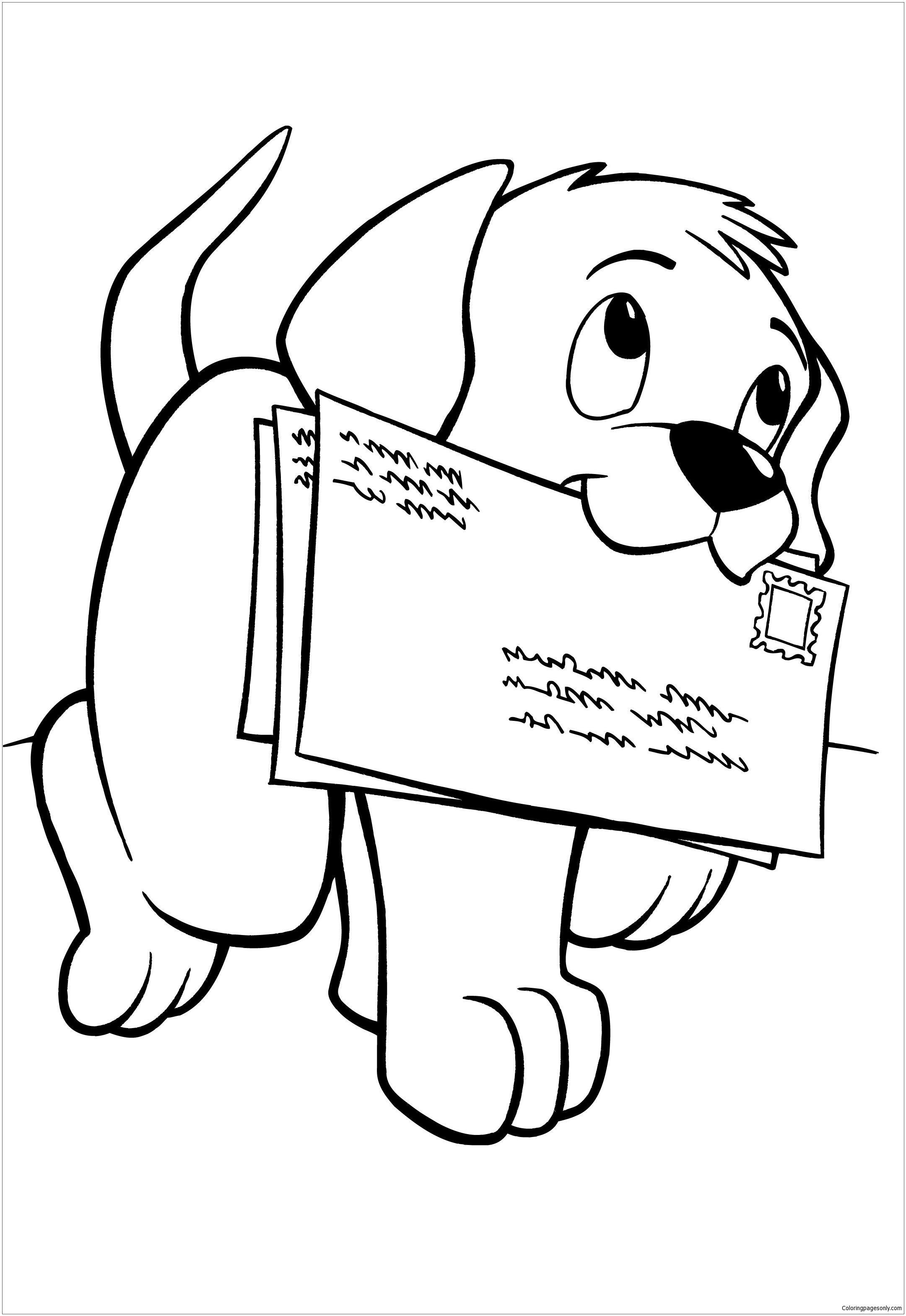 195+ Coloring Pages of Cute Puppies Printable 109