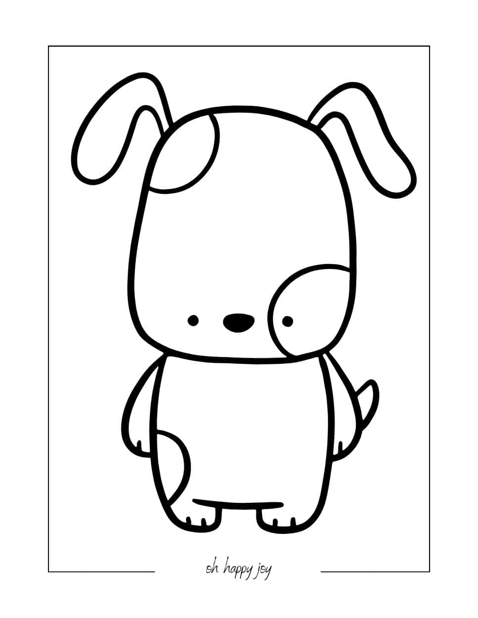 195+ Coloring Pages of Cute Puppies Printable 110