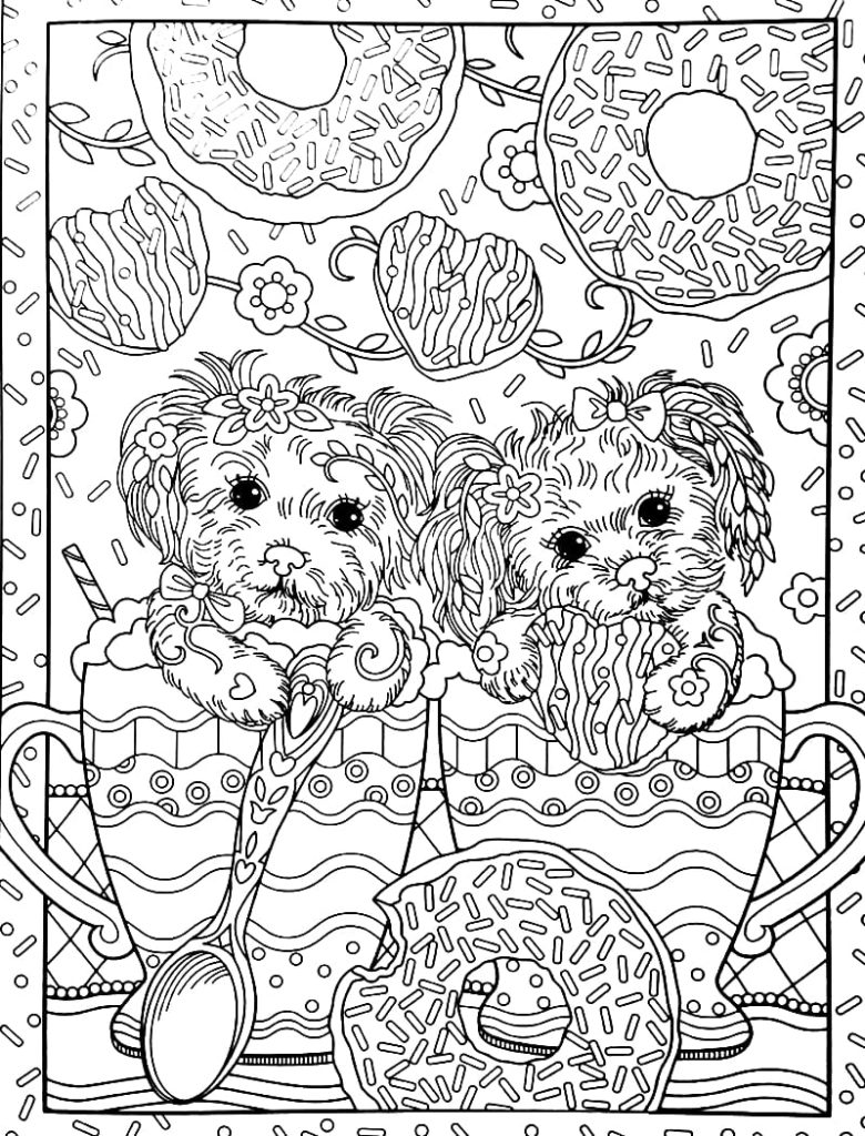 195+ Coloring Pages of Cute Puppies Printable 114