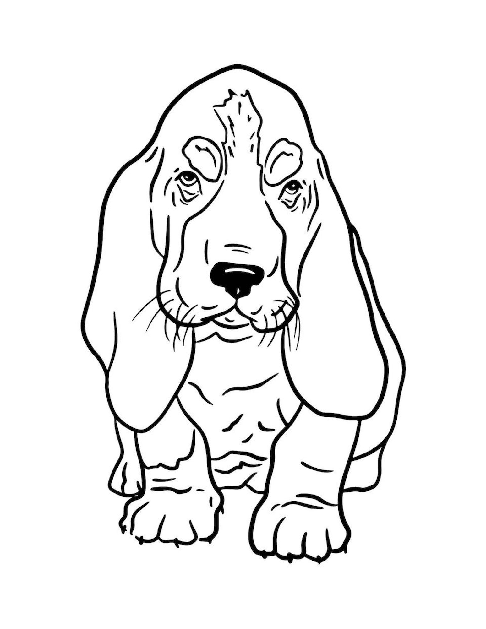 195+ Coloring Pages of Cute Puppies Printable 116