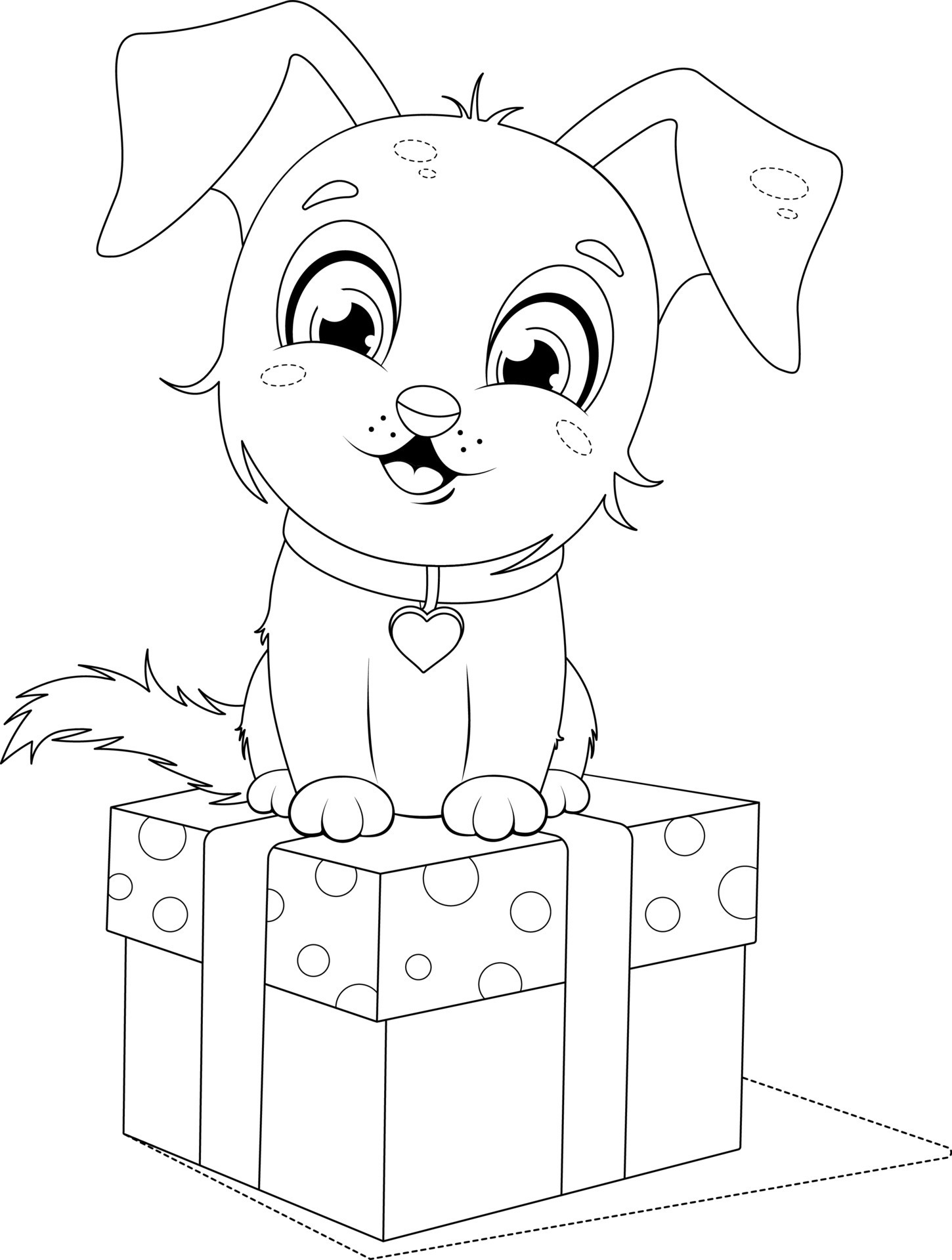 195+ Coloring Pages of Cute Puppies Printable 119