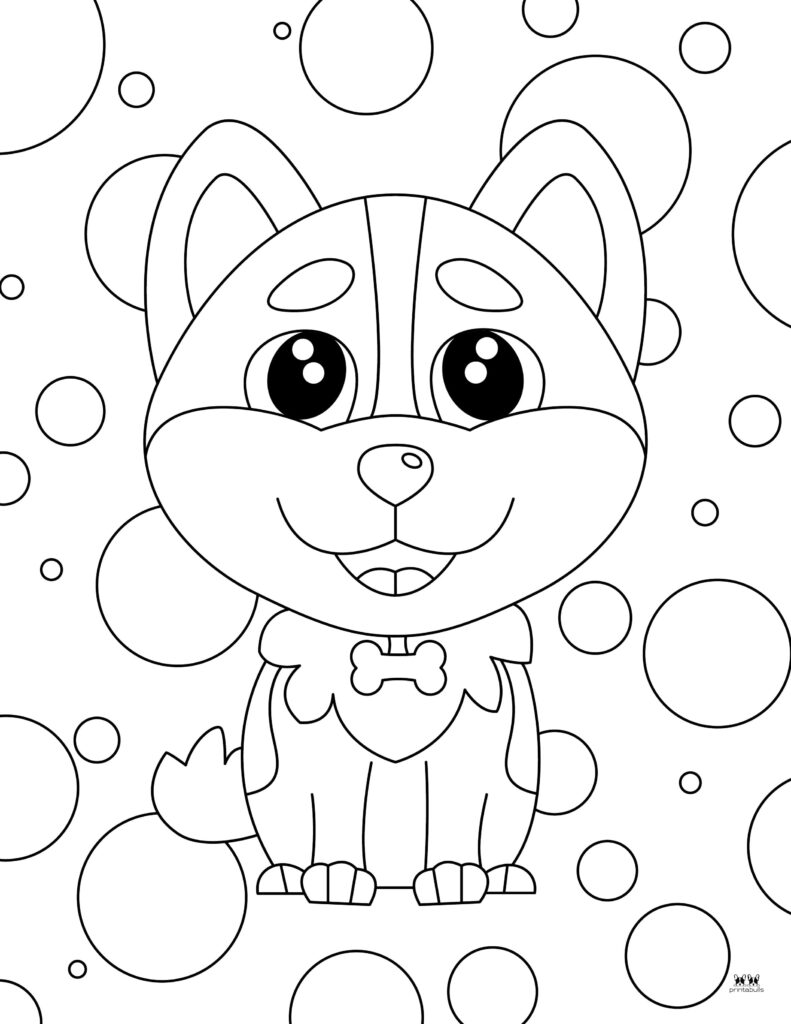 195+ Coloring Pages of Cute Puppies Printable 125