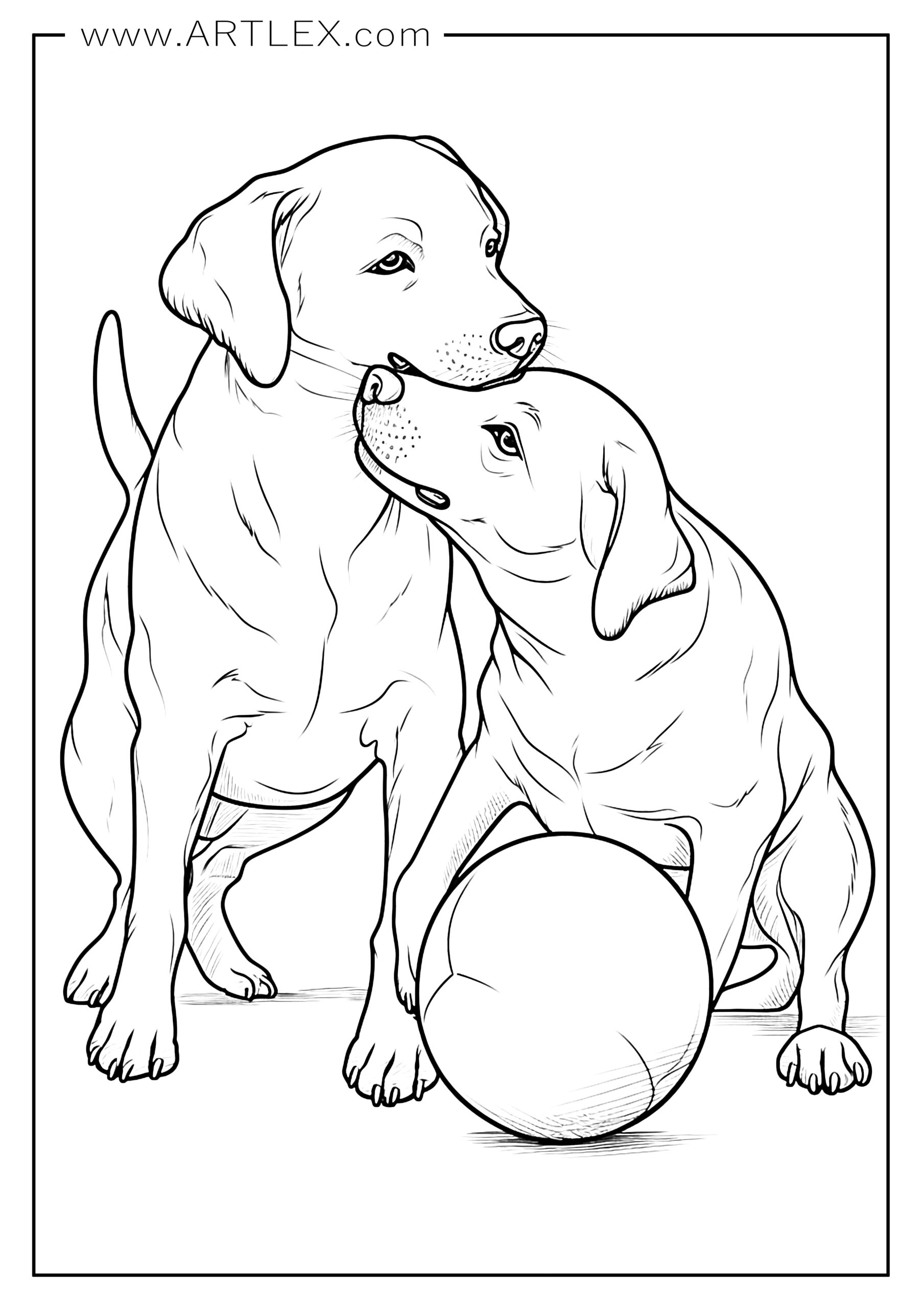 195+ Coloring Pages of Cute Puppies Printable 126