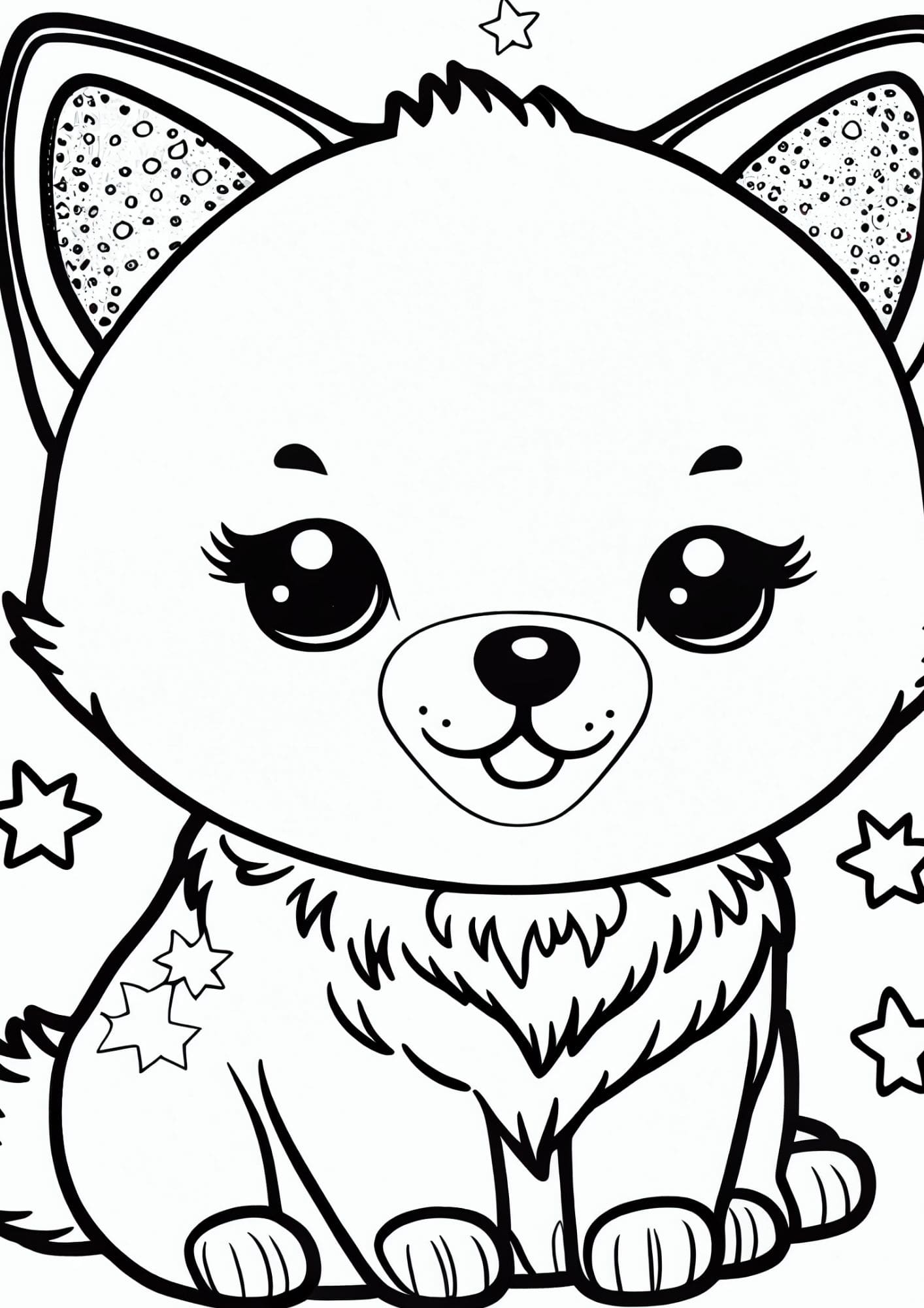 195+ Coloring Pages of Cute Puppies Printable 131