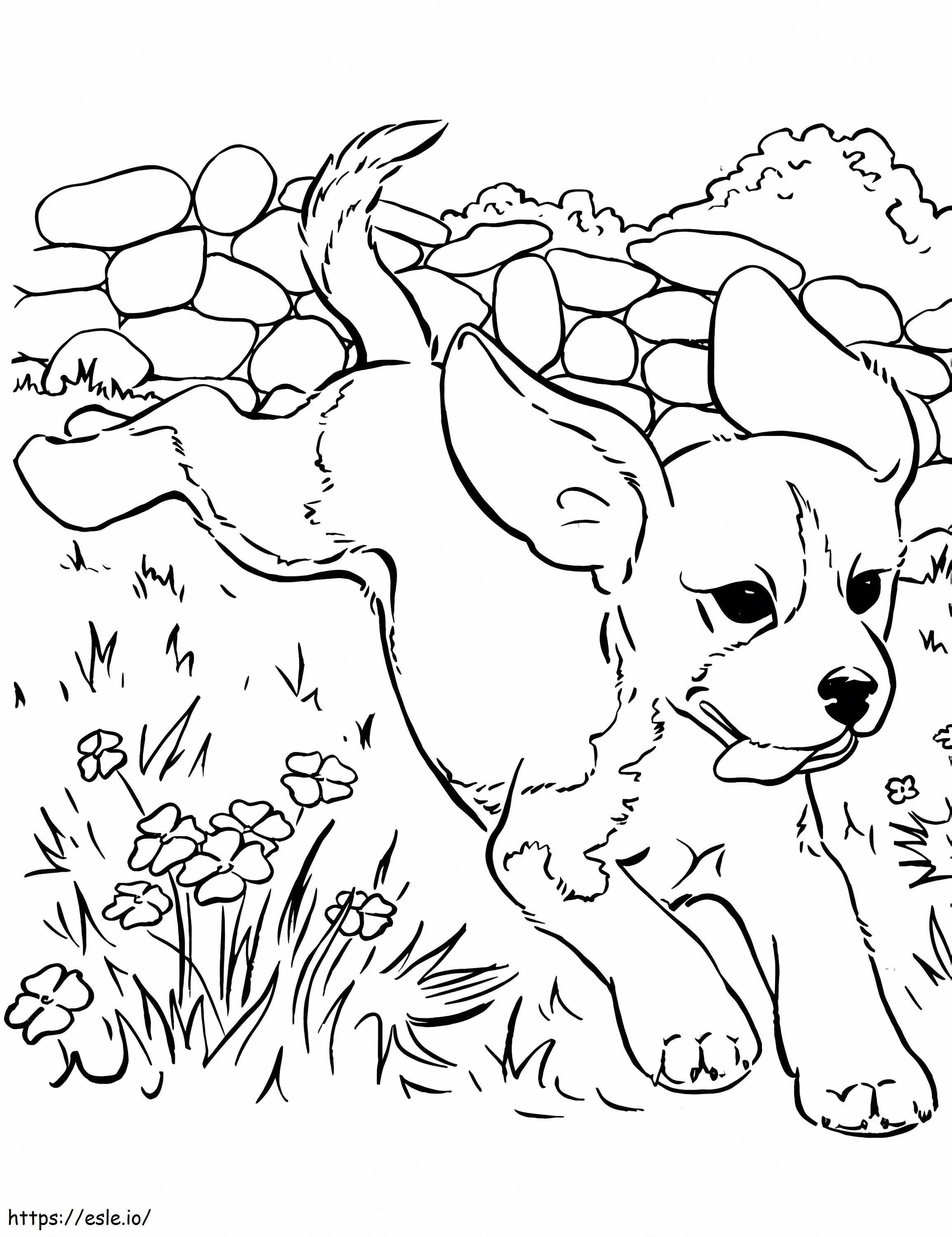 195+ Coloring Pages of Cute Puppies Printable 133