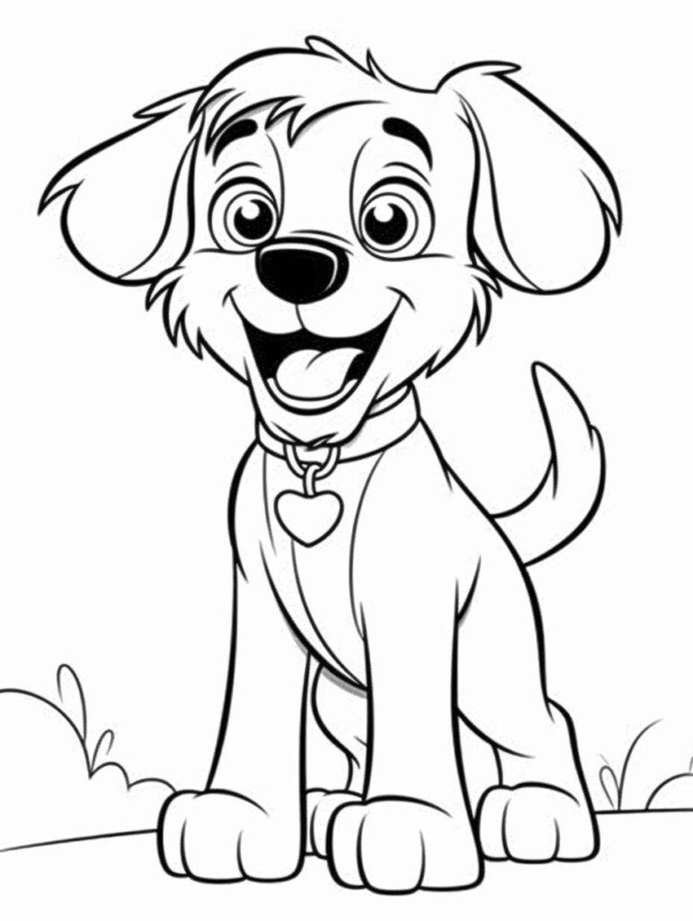 195+ Coloring Pages of Cute Puppies Printable 137