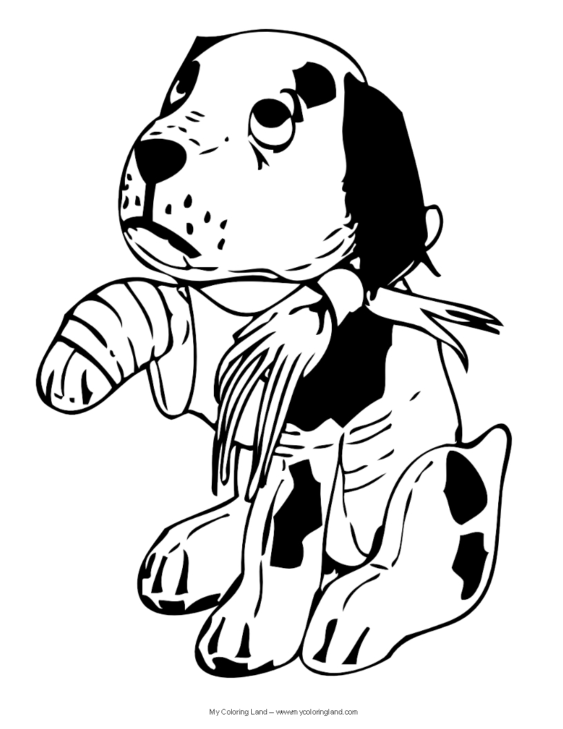 195+ Coloring Pages of Cute Puppies Printable 143