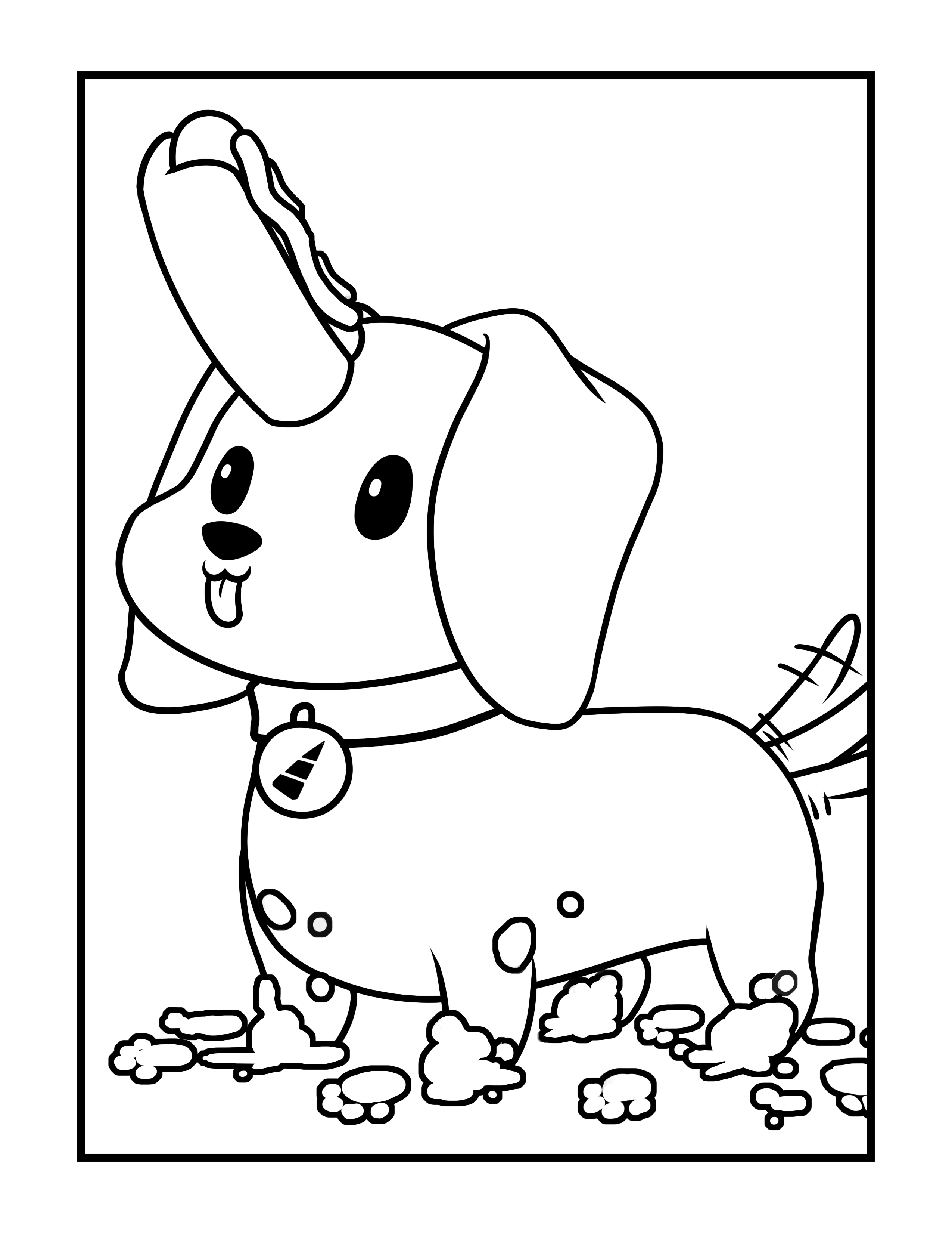 195+ Coloring Pages of Cute Puppies Printable 146