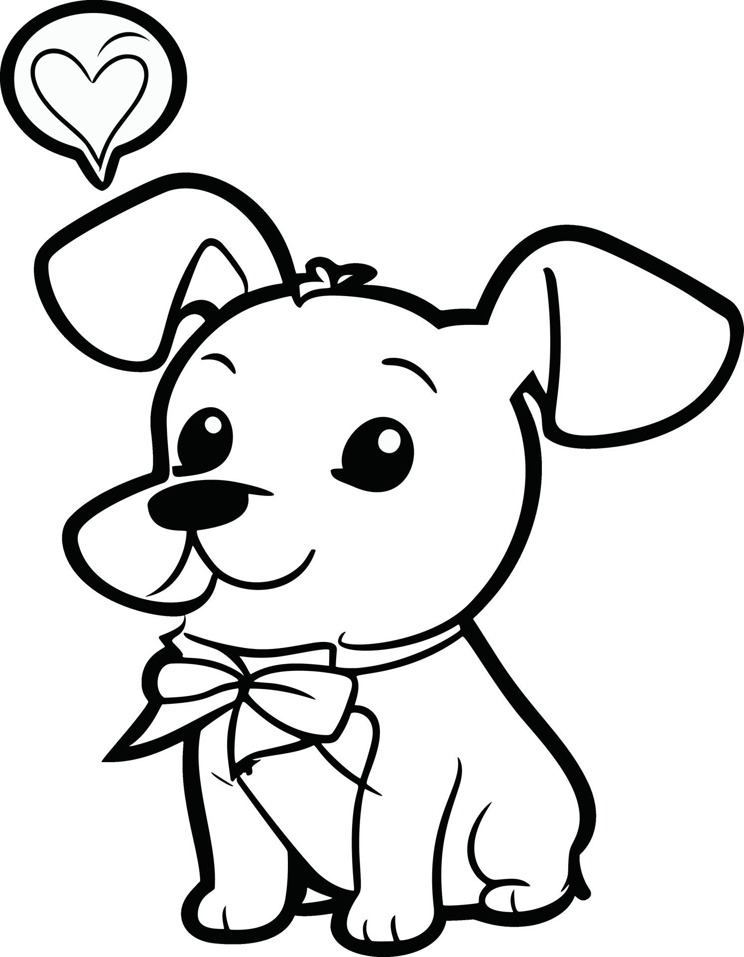 195+ Coloring Pages of Cute Puppies Printable 149