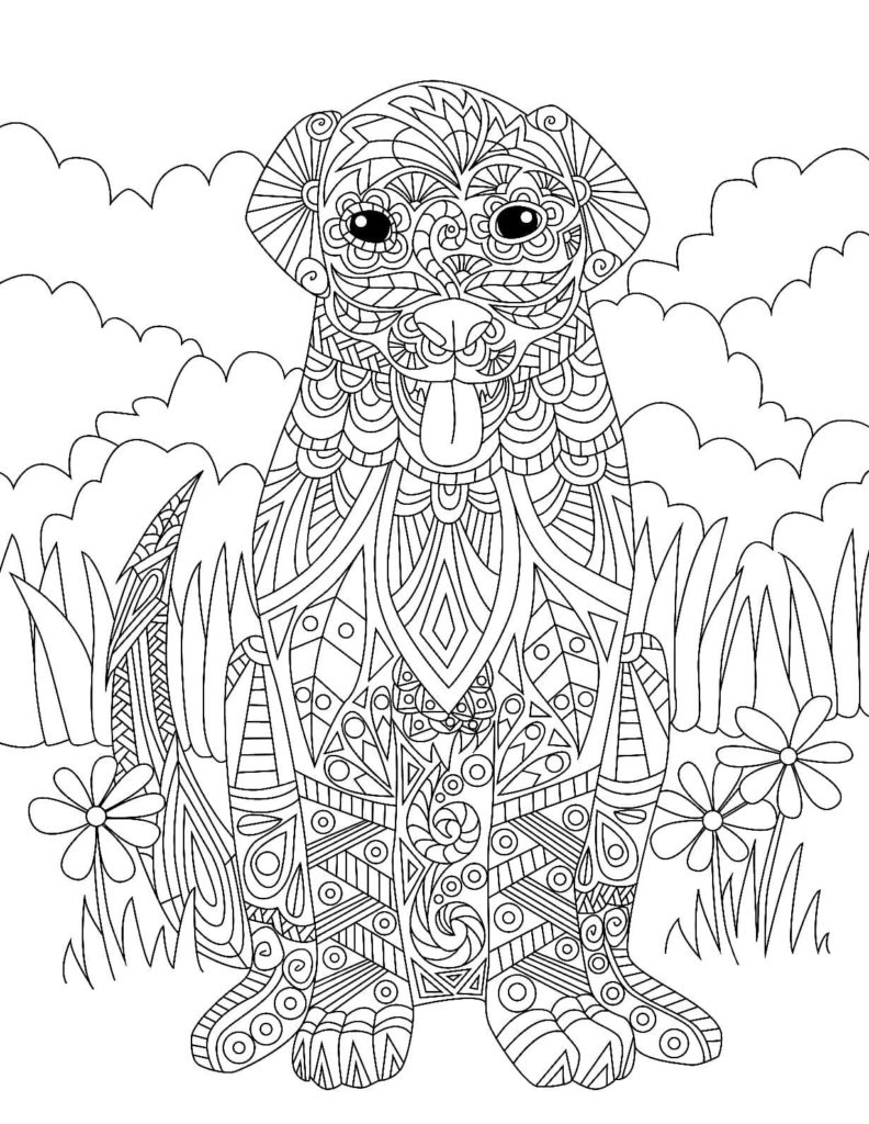 195+ Coloring Pages of Cute Puppies Printable 158