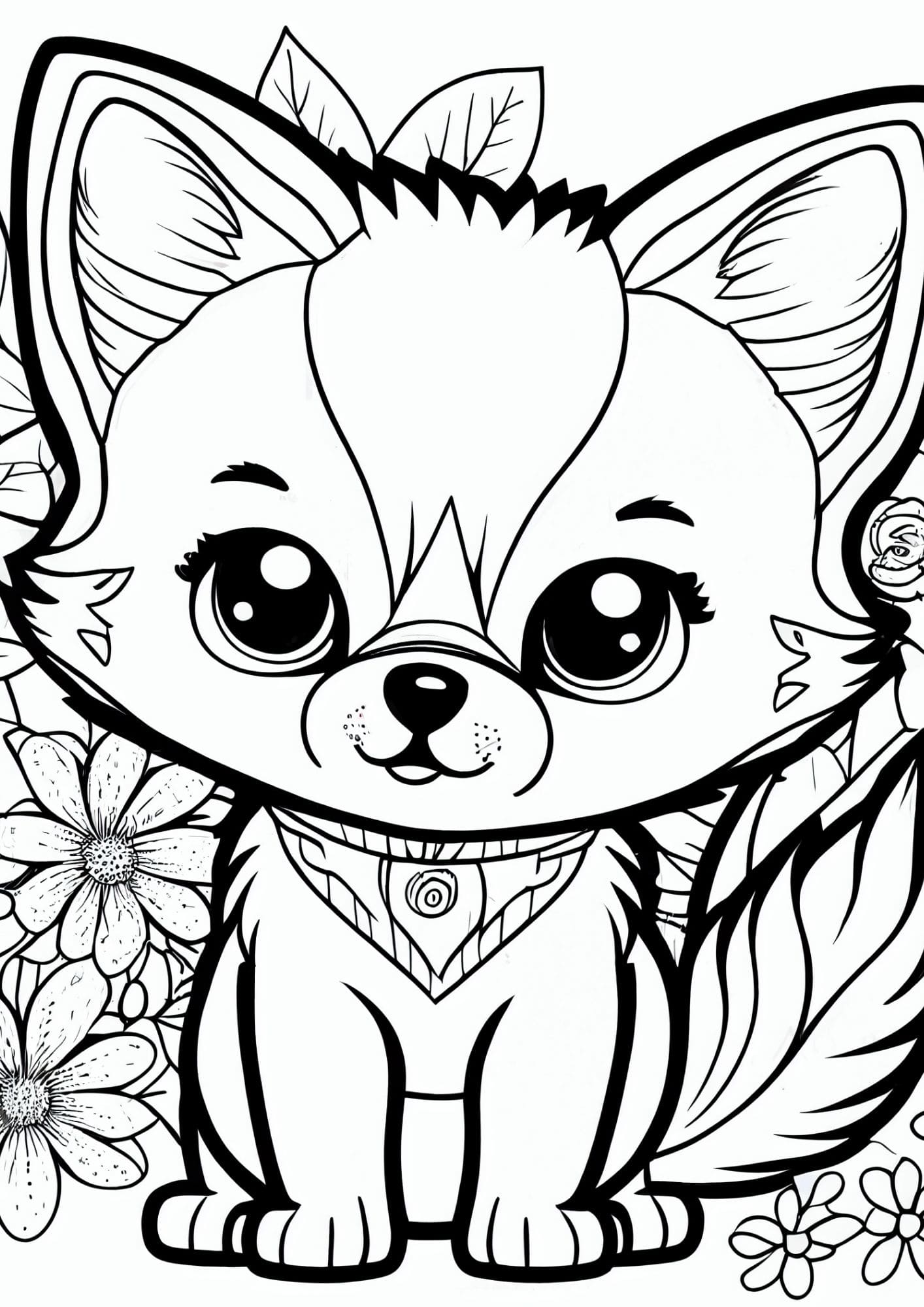 195+ Coloring Pages of Cute Puppies Printable 159