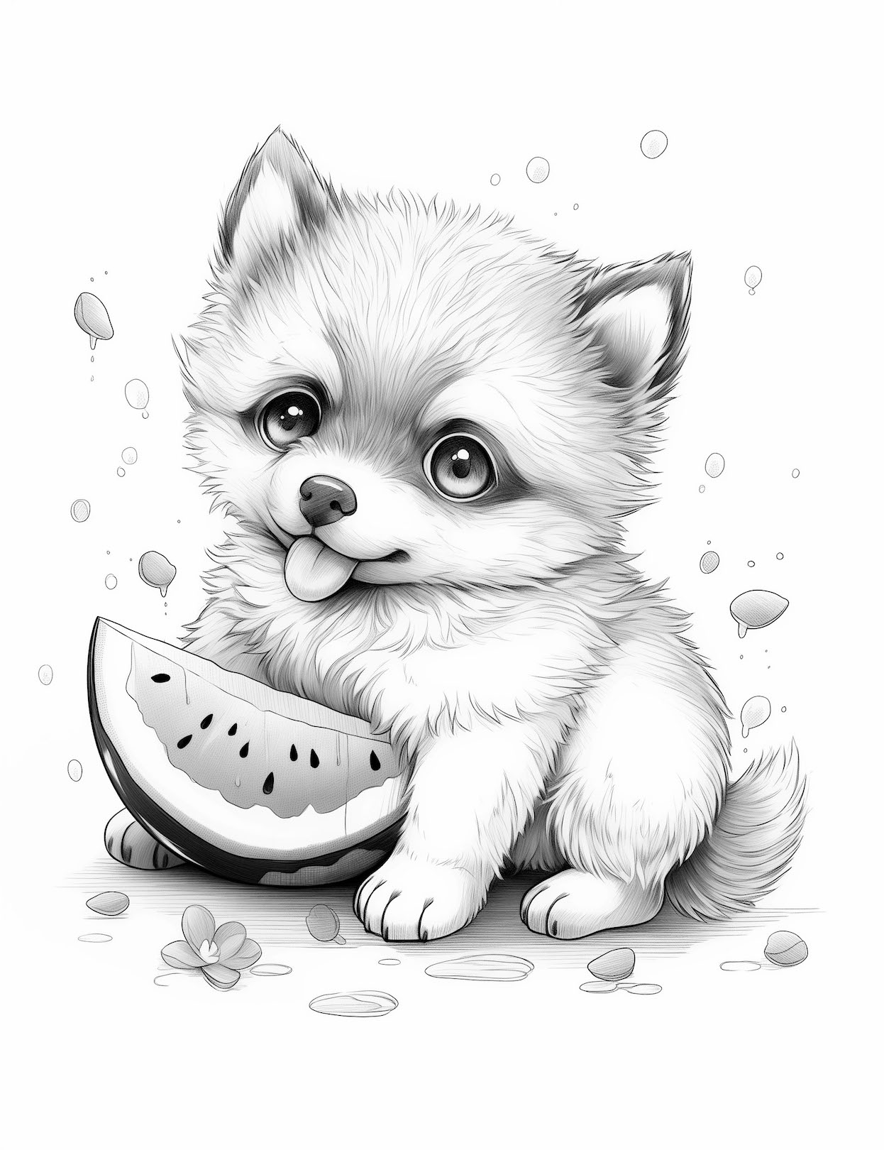 195+ Coloring Pages of Cute Puppies Printable 172