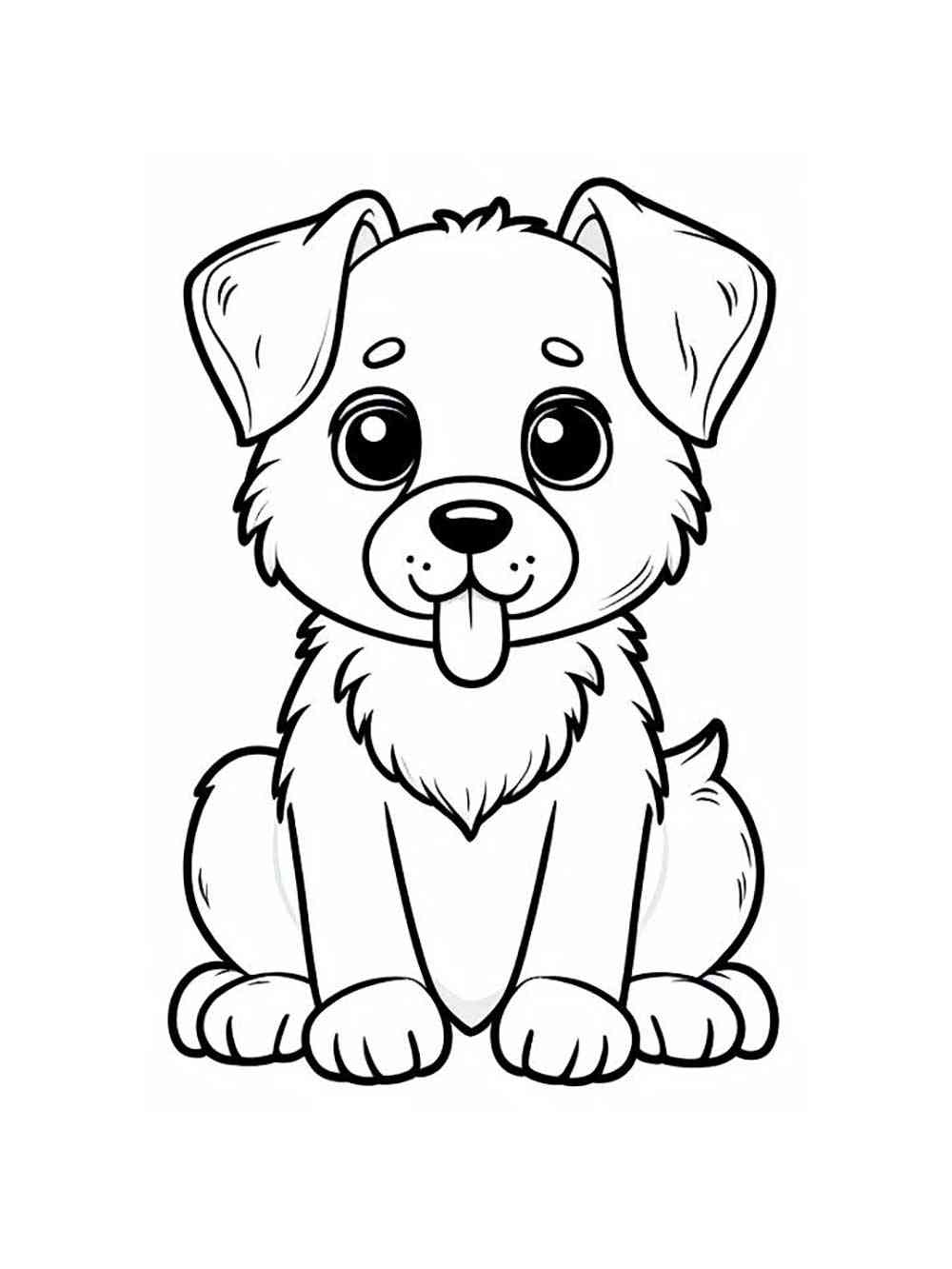 195+ Coloring Pages of Cute Puppies Printable 177