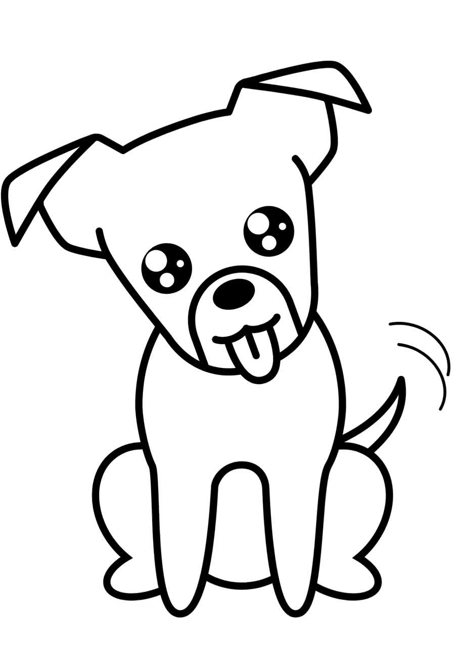 195+ Coloring Pages of Cute Puppies Printable 181