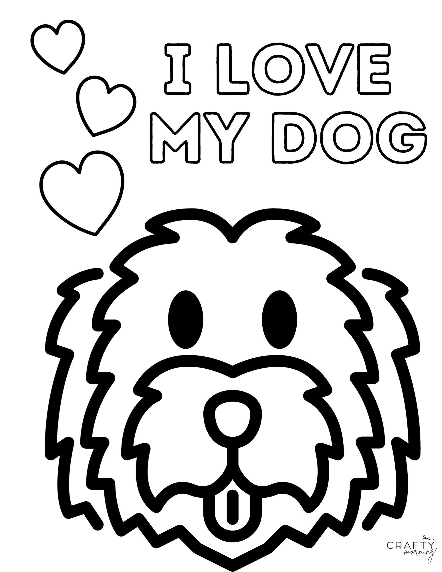 195+ Coloring Pages of Cute Puppies Printable 26